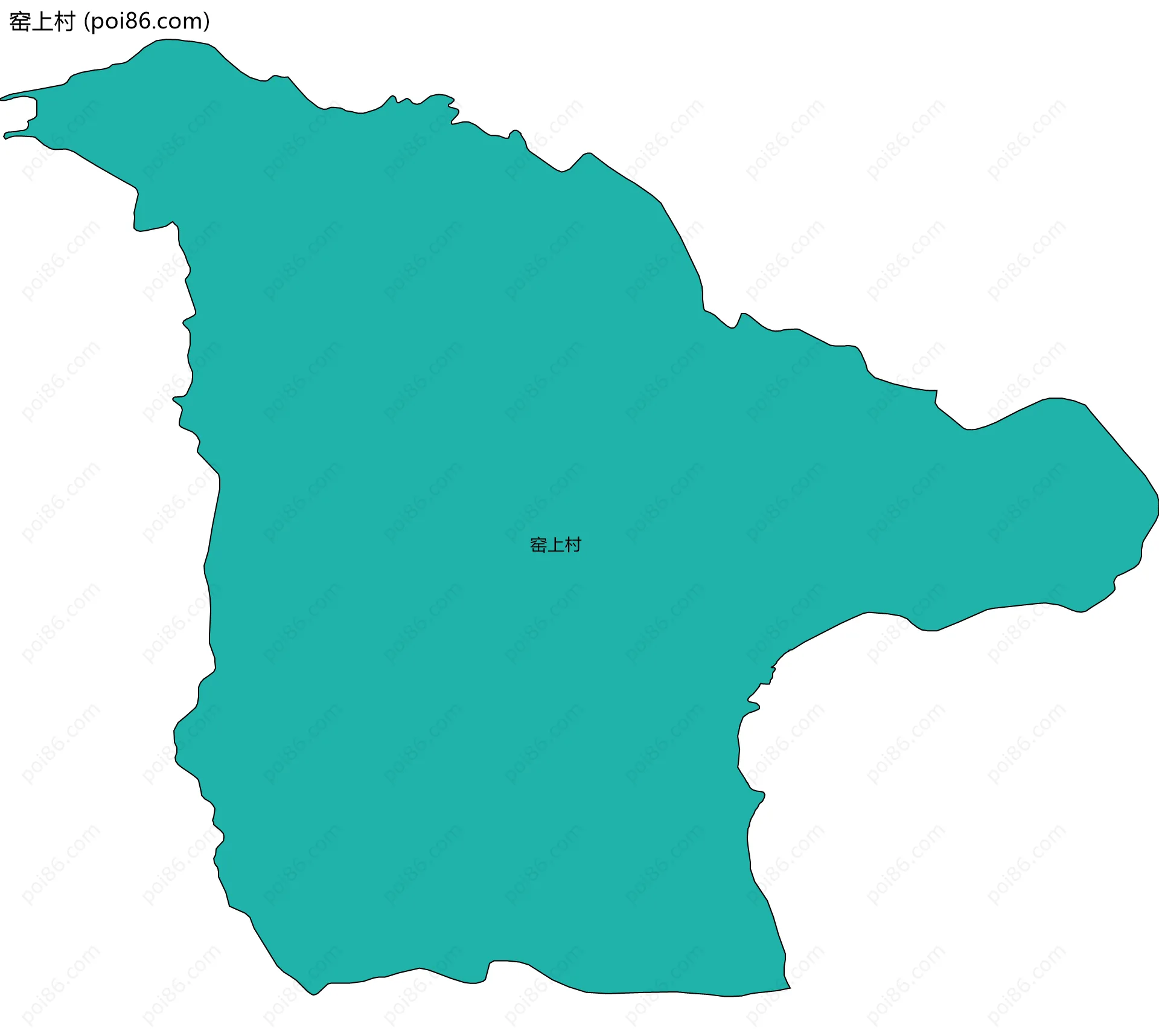 窑上村边界地图