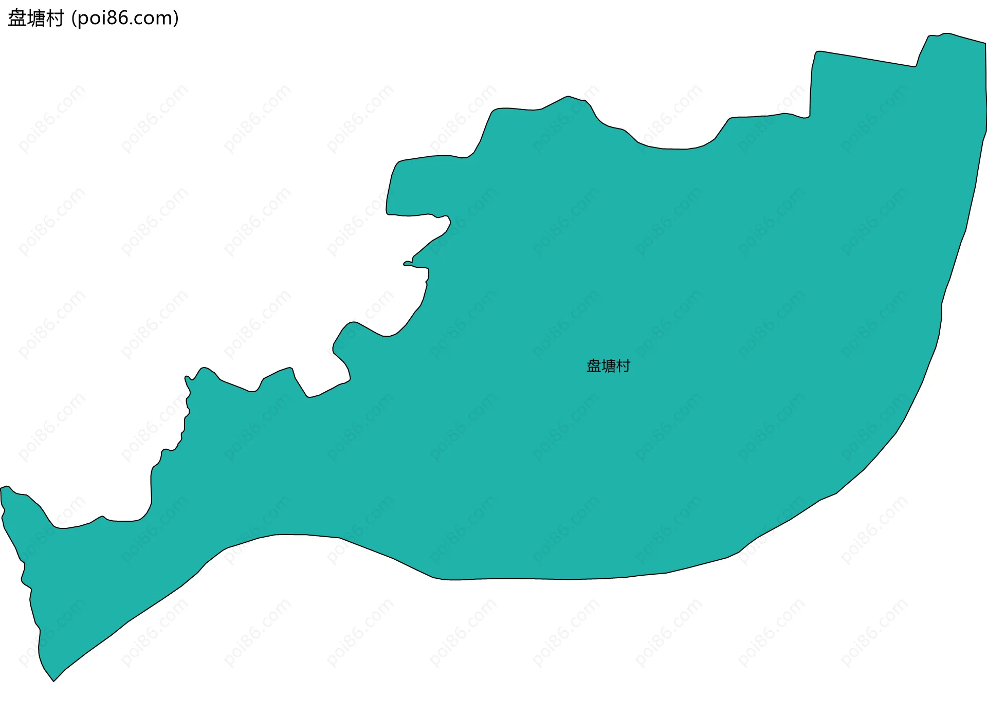 盘塘村边界地图