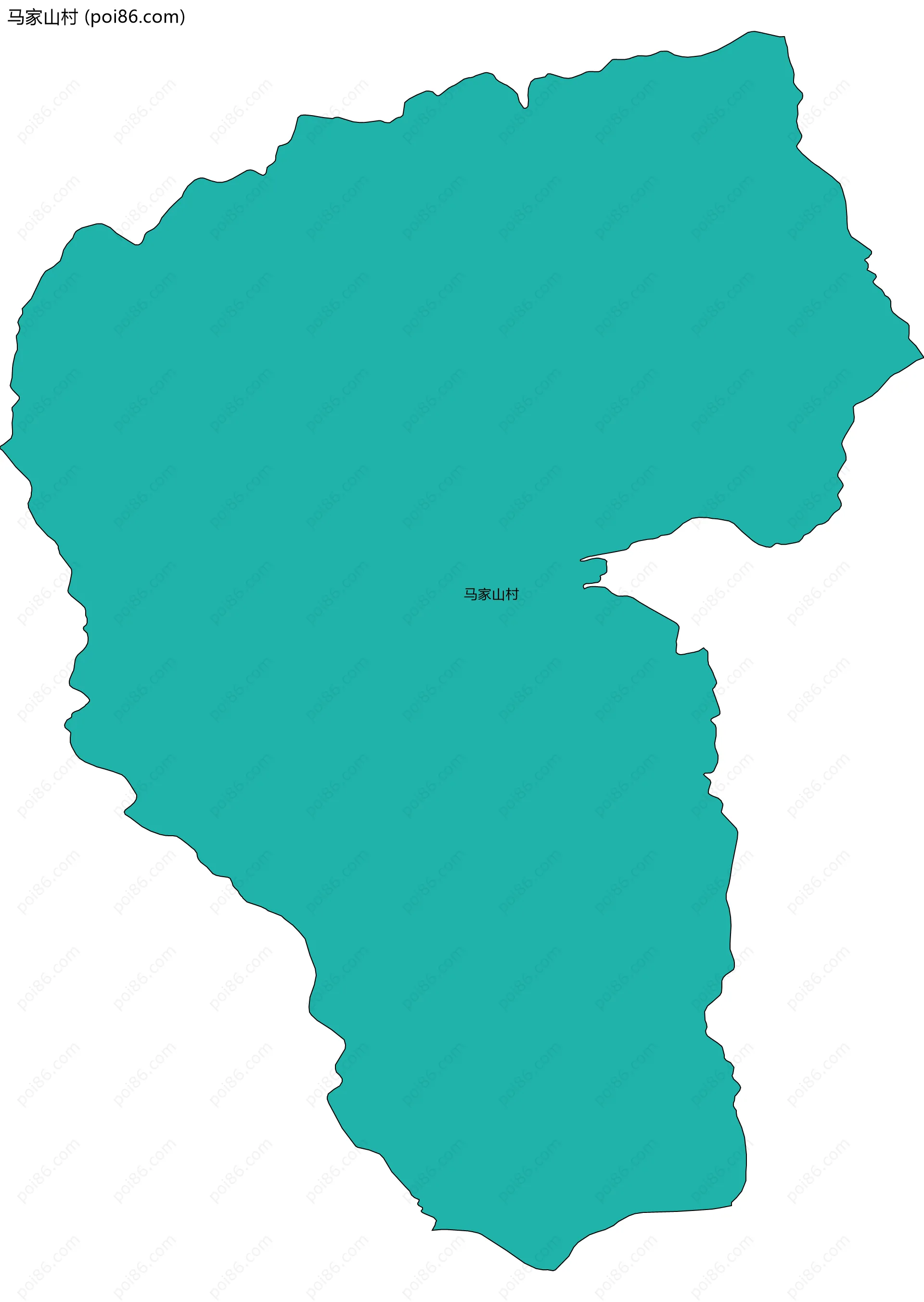马家山村边界地图