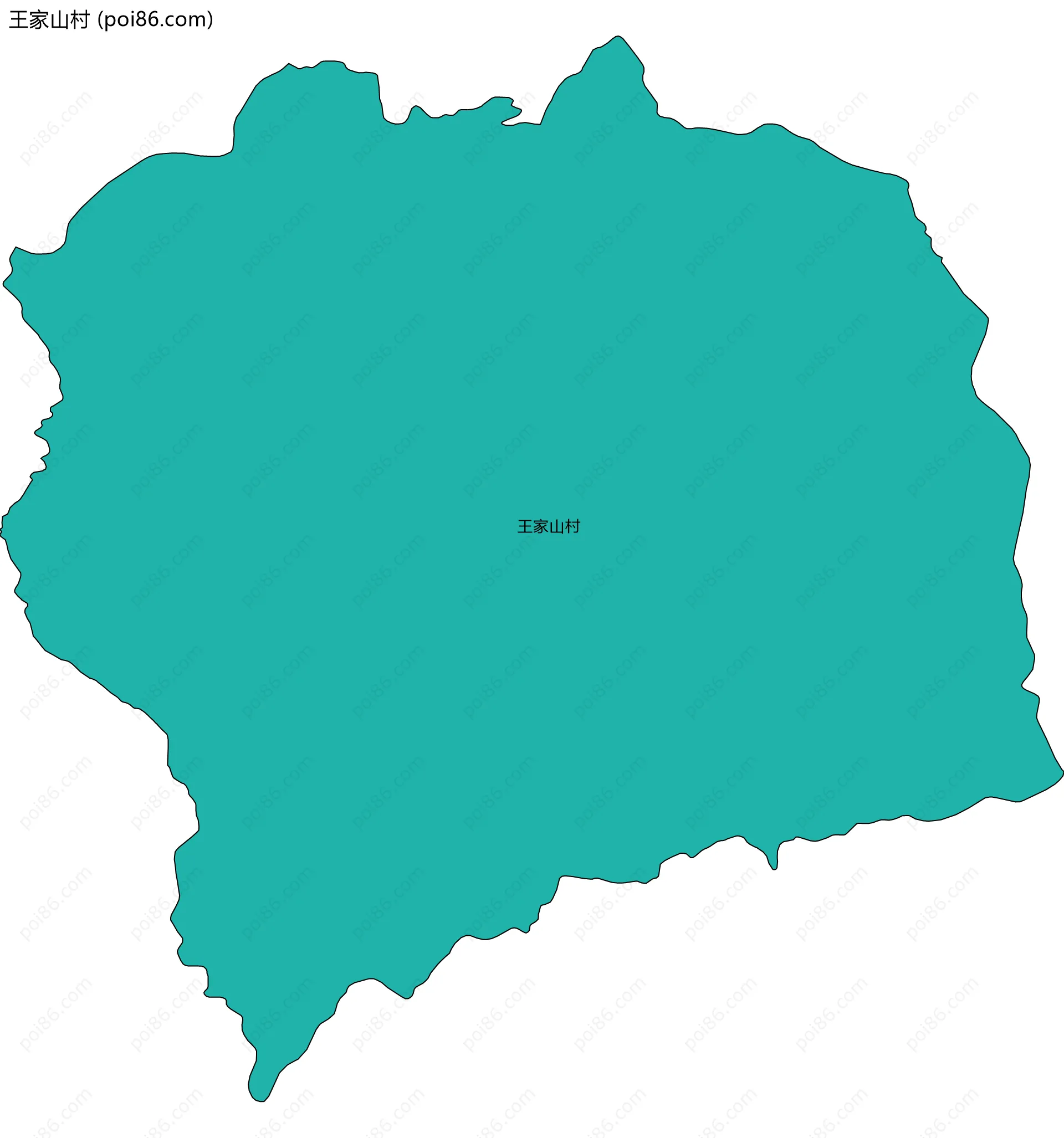 王家山村边界地图