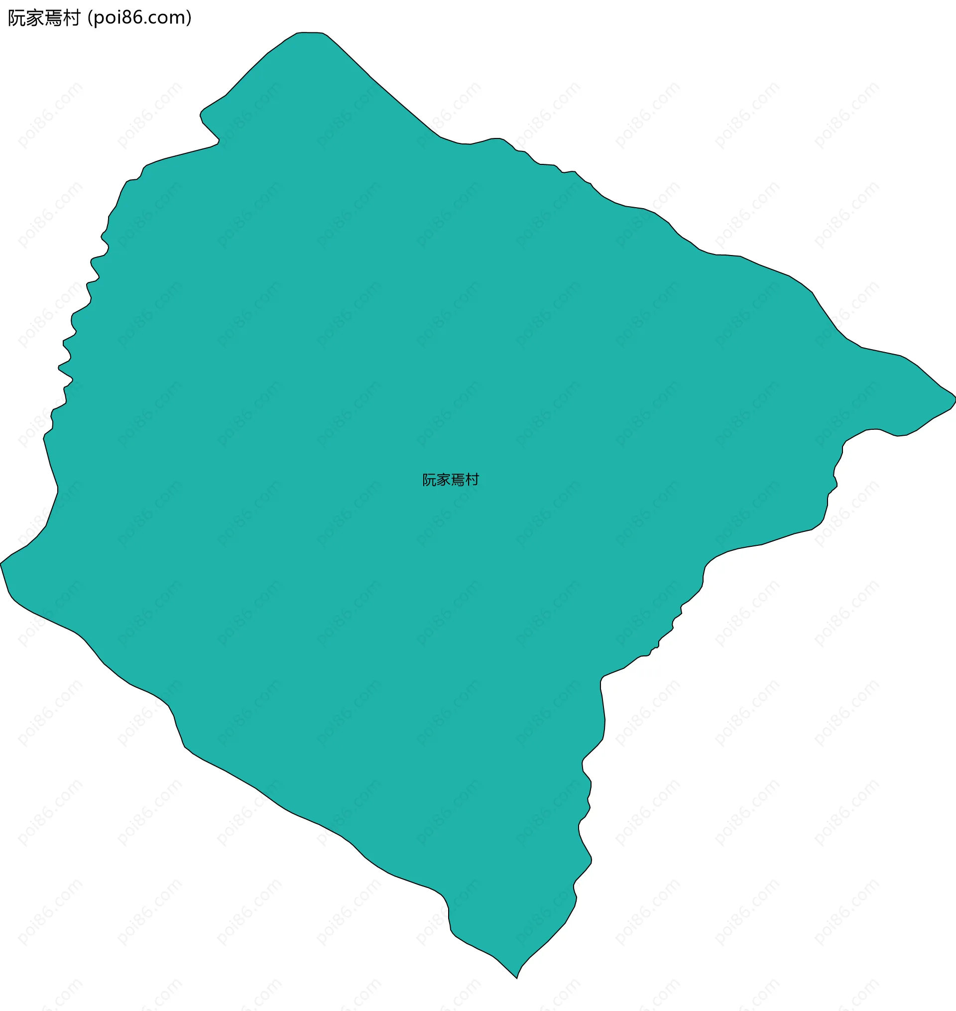 阮家焉村边界地图