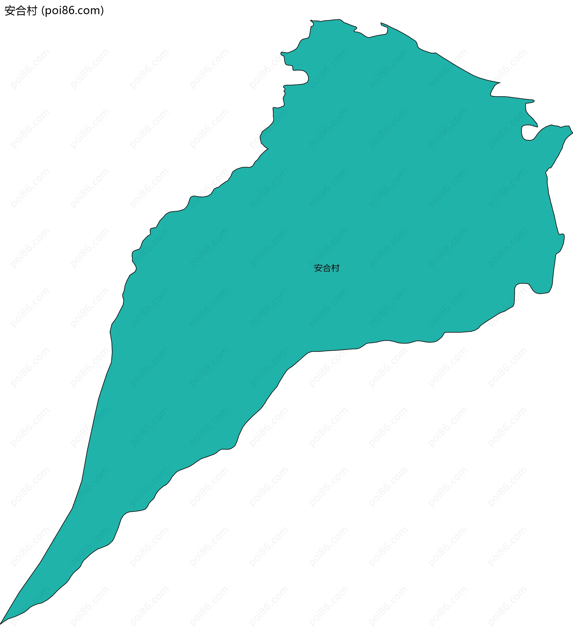 安合村边界地图