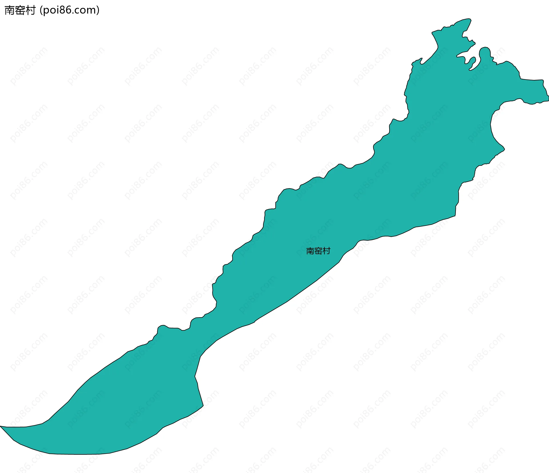 南窑村边界地图