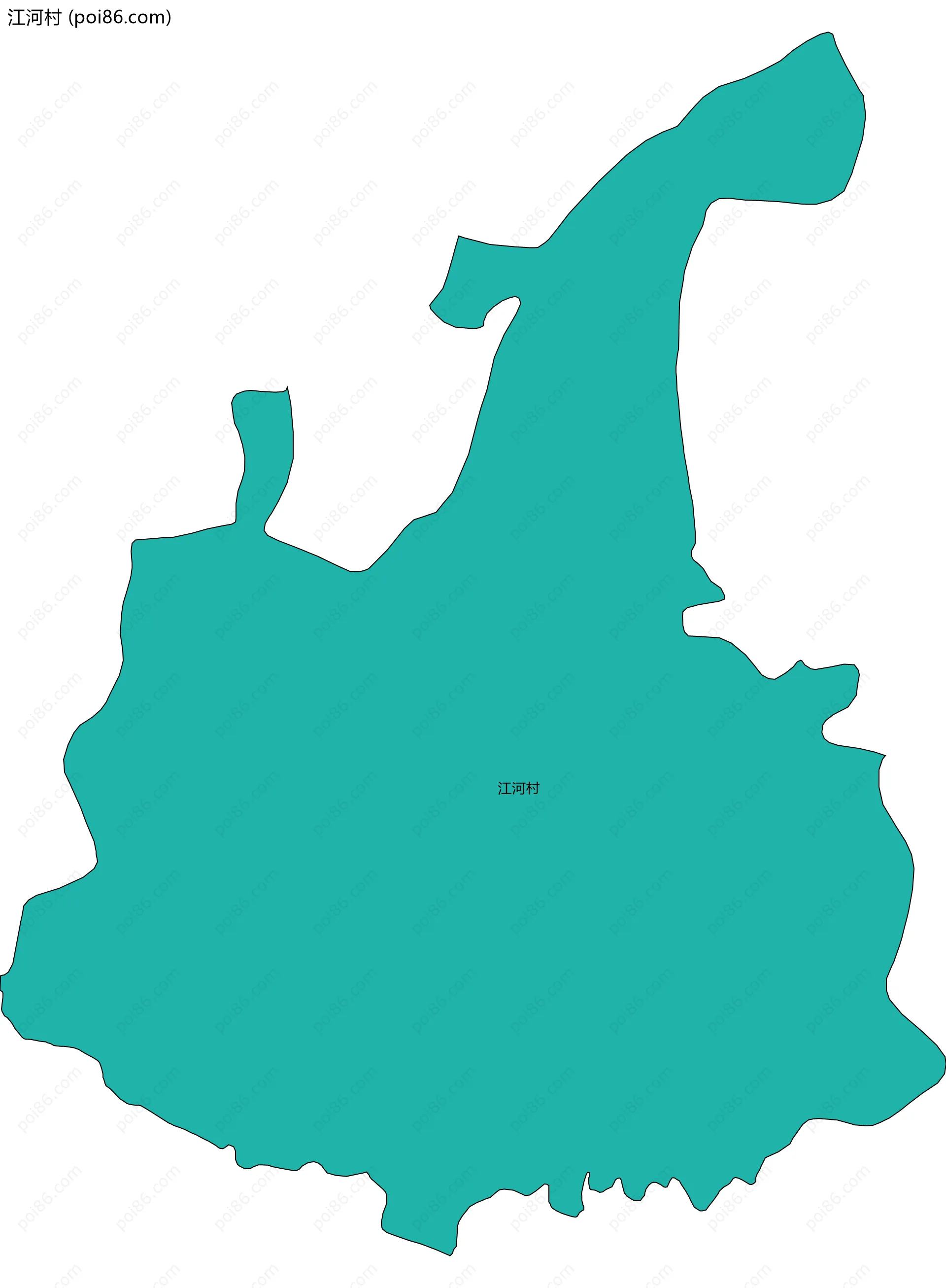 江河村边界地图