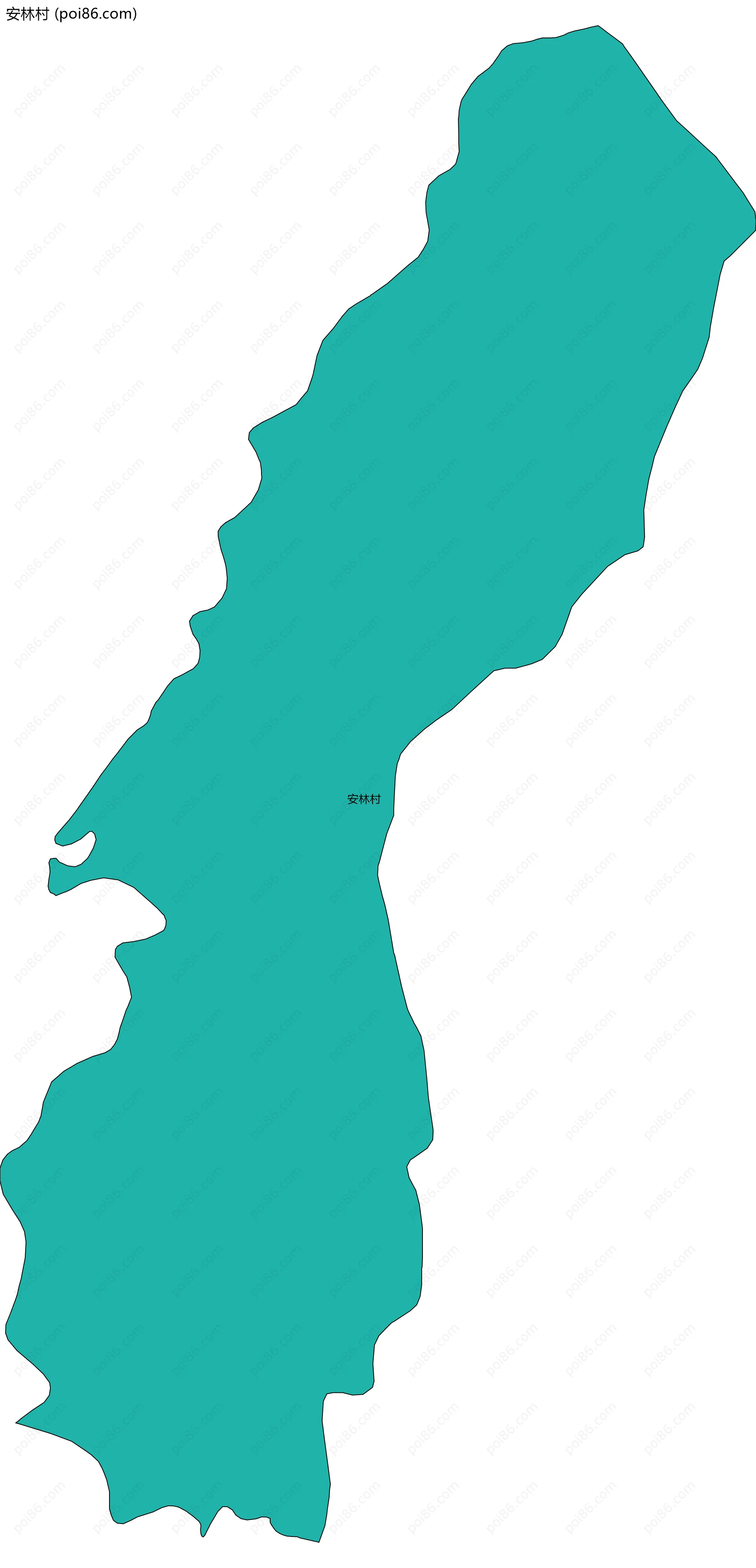 安林村边界地图