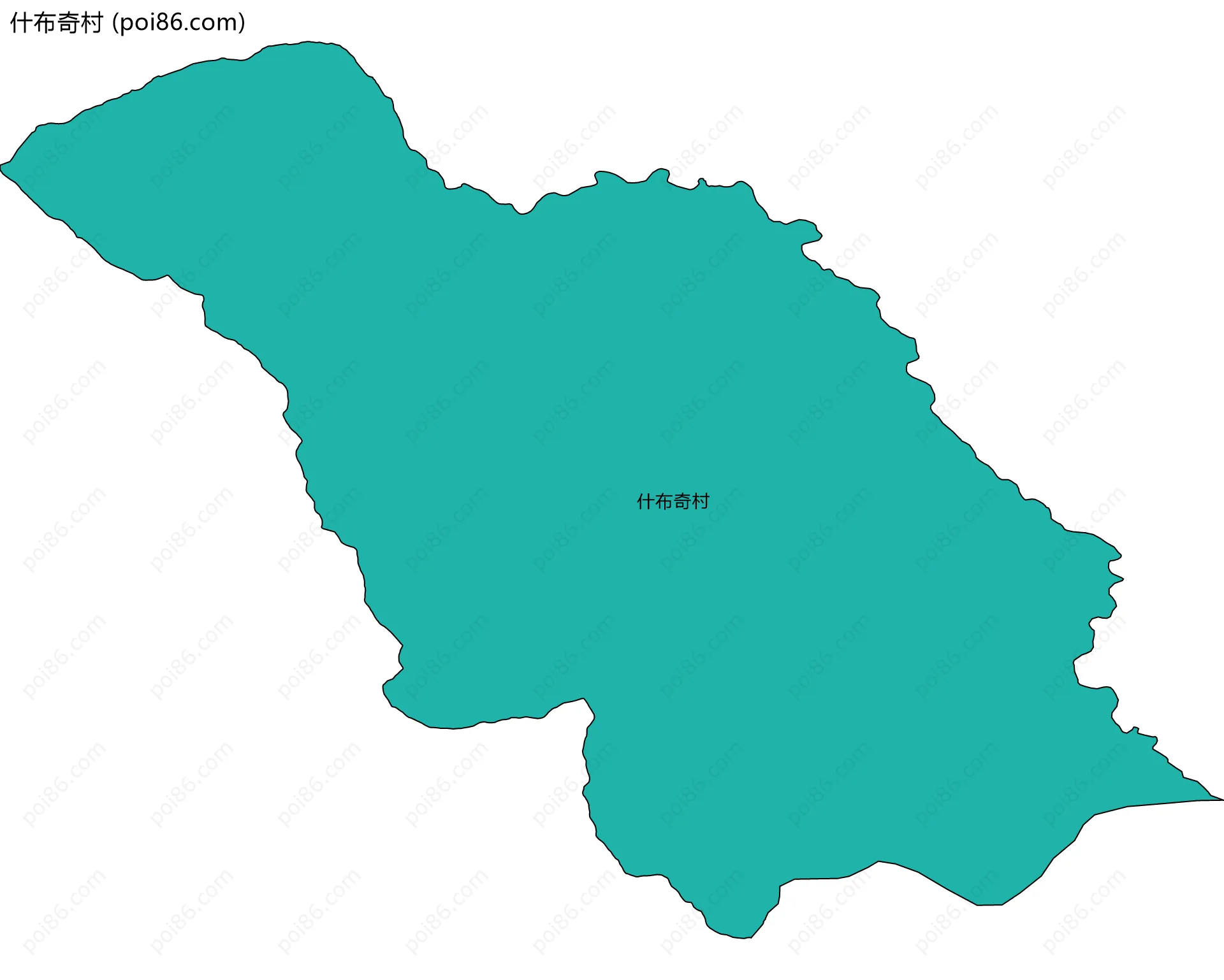 什布奇村边界地图