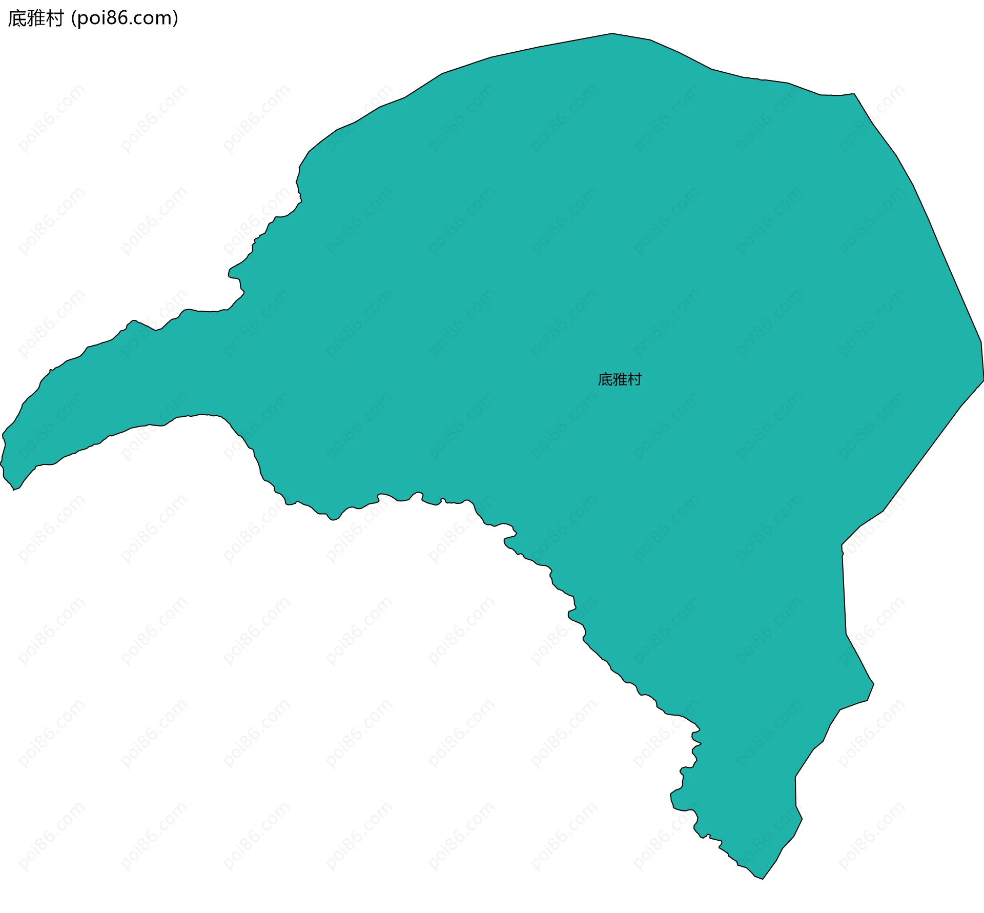 底雅村边界地图