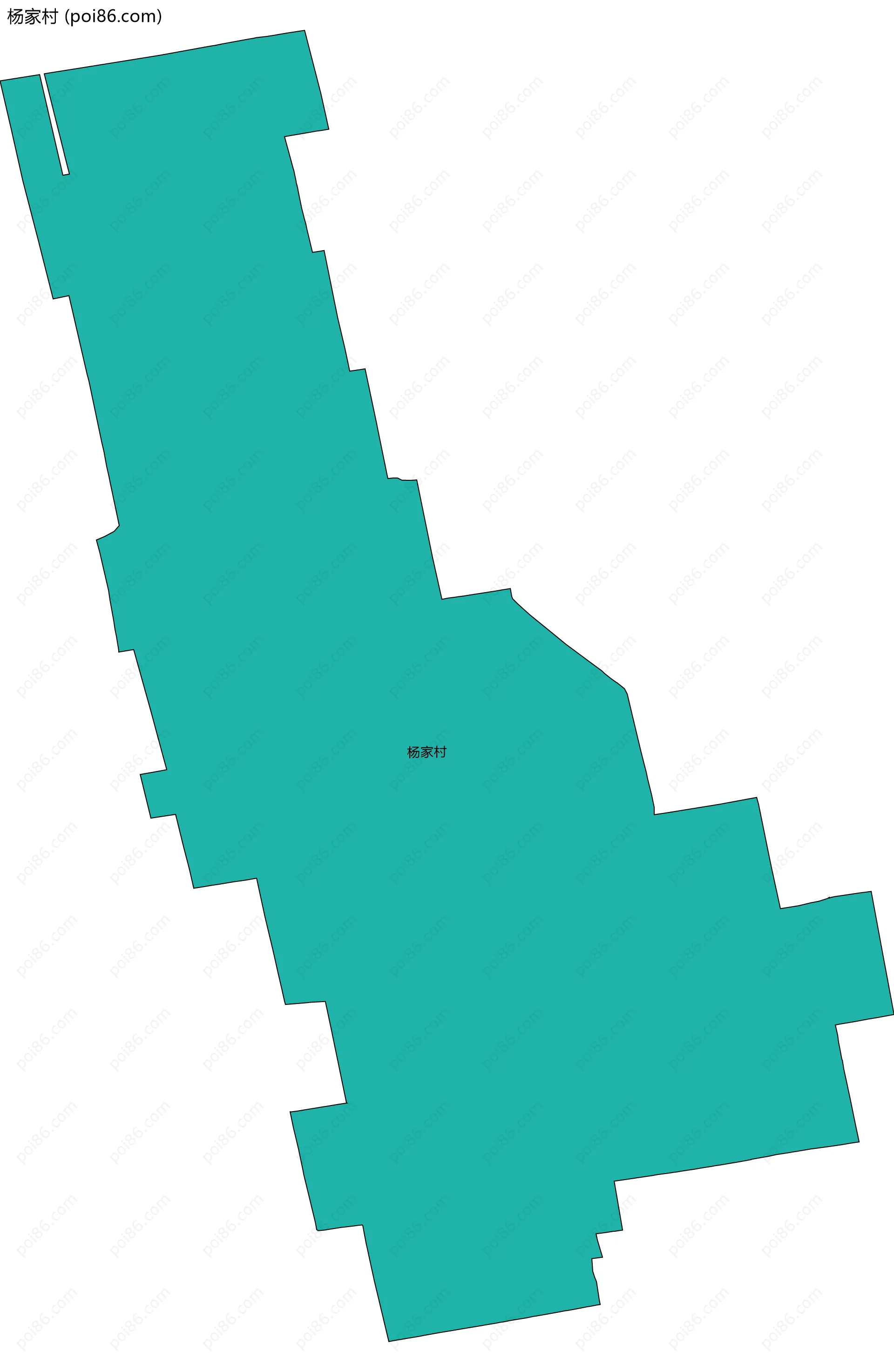 杨家村边界地图
