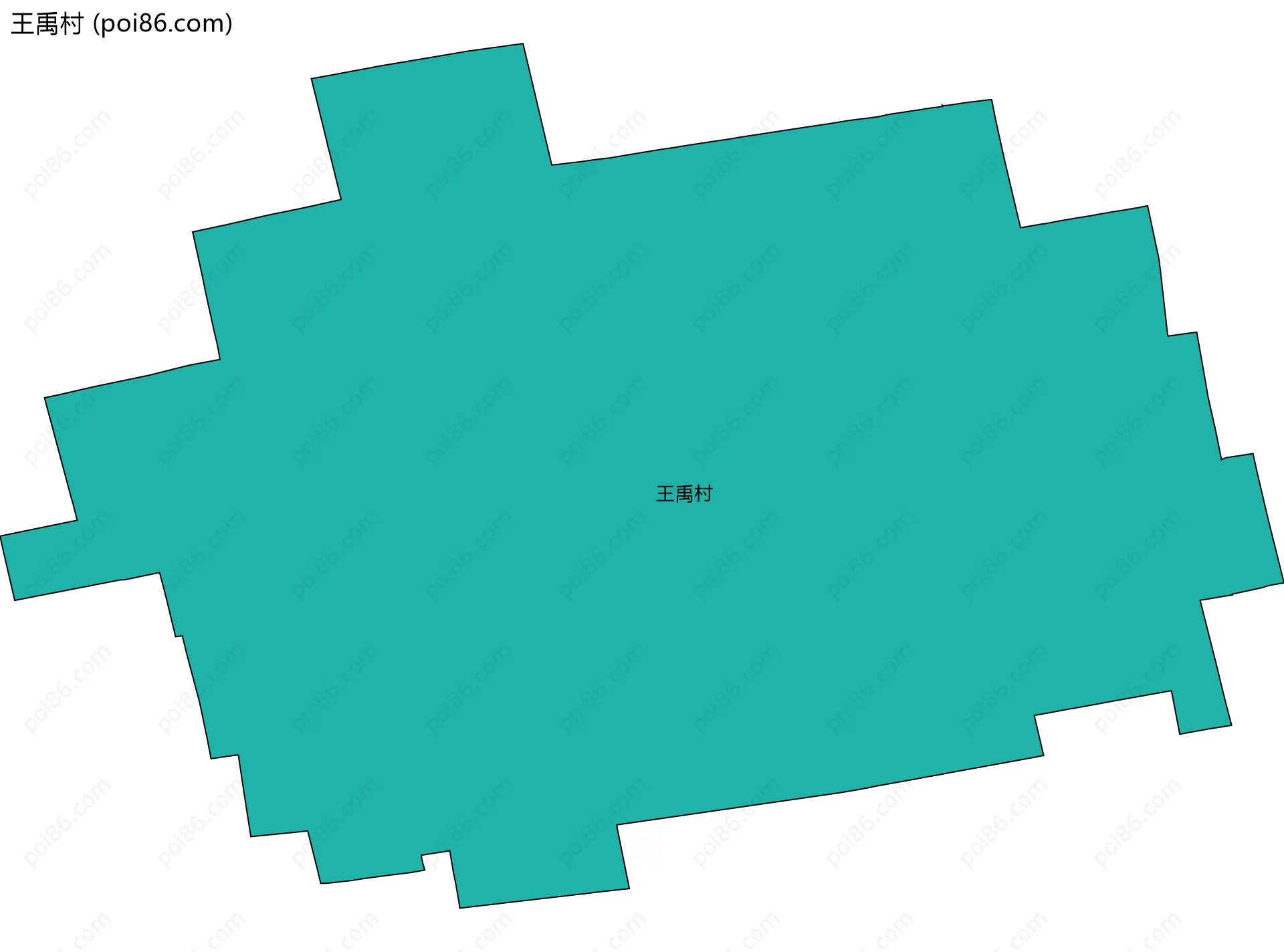 王禹村边界地图