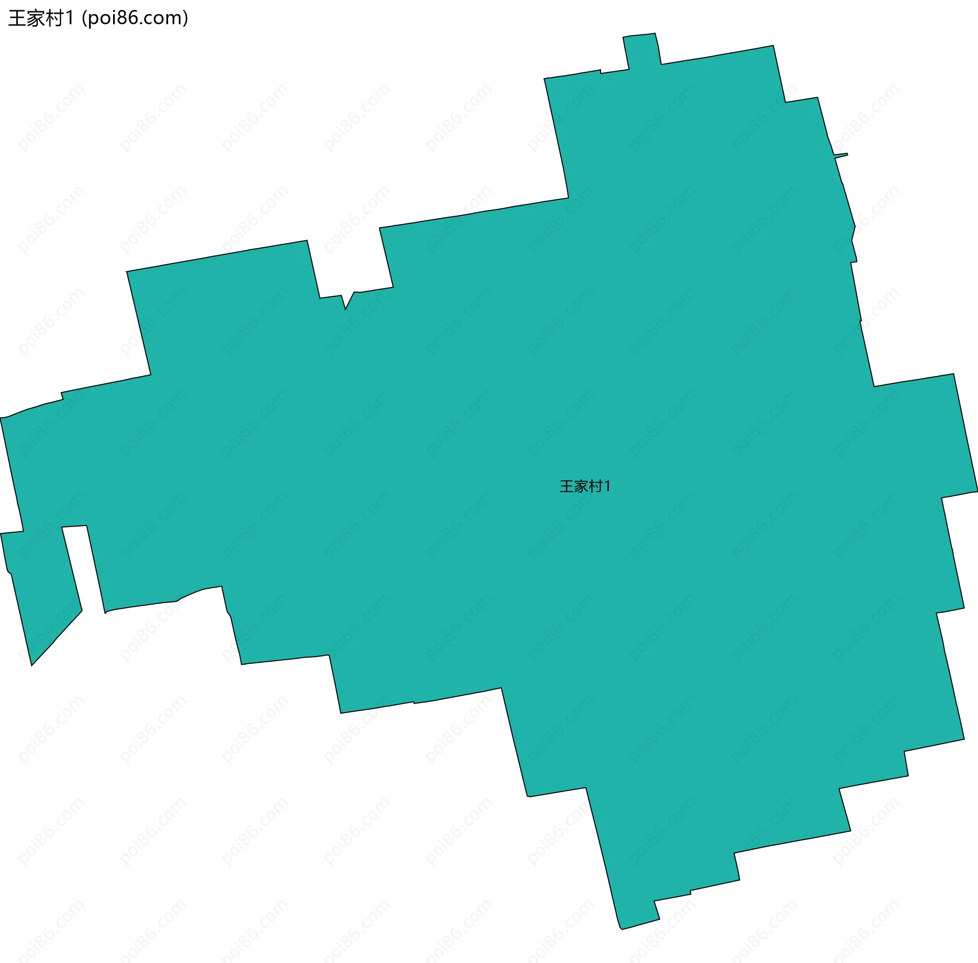王家村1边界地图