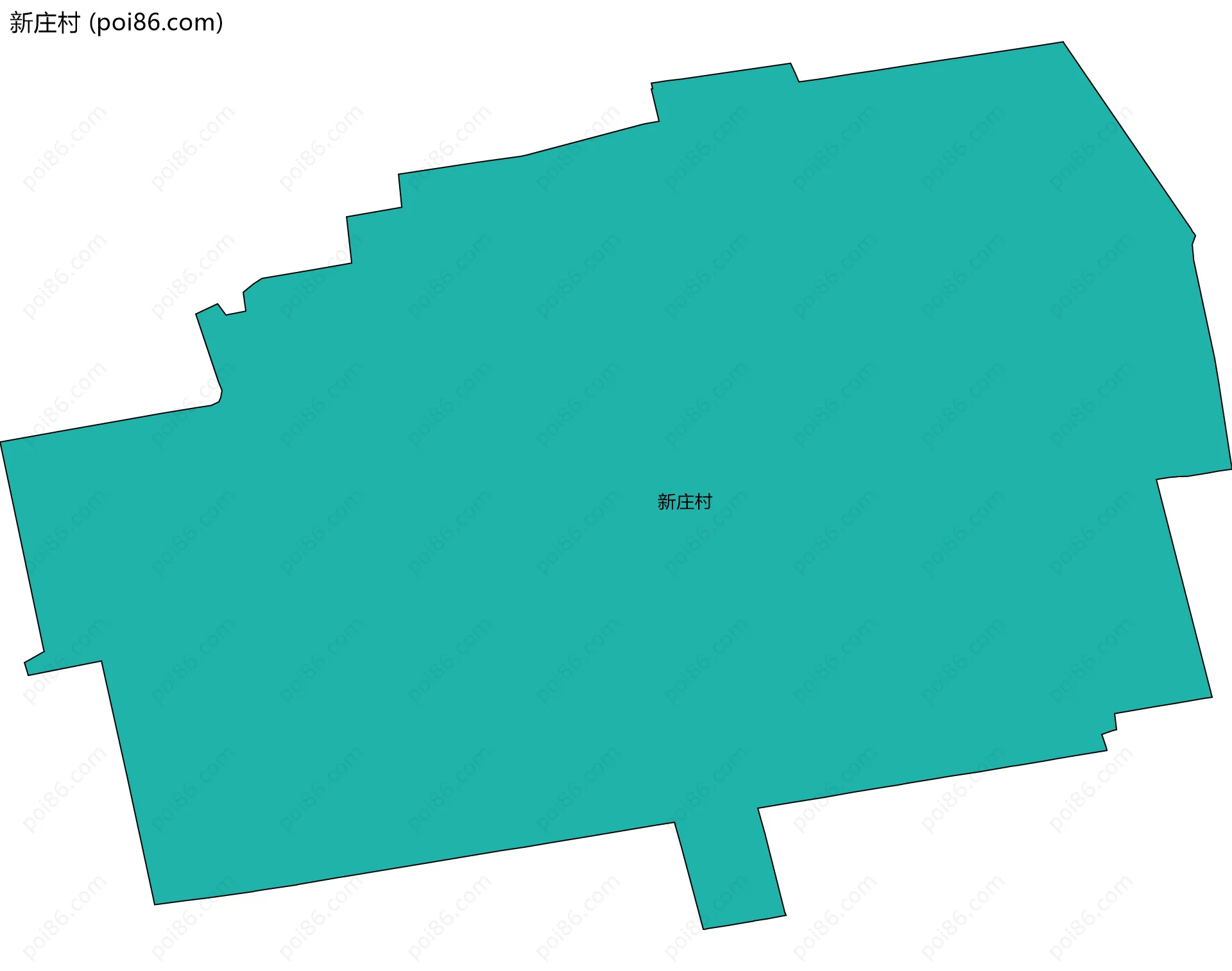 新庄村边界地图