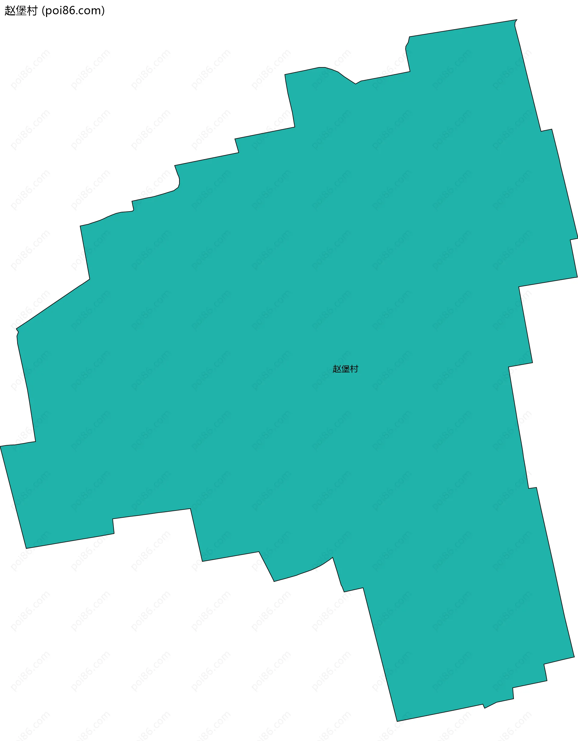 赵堡村边界地图