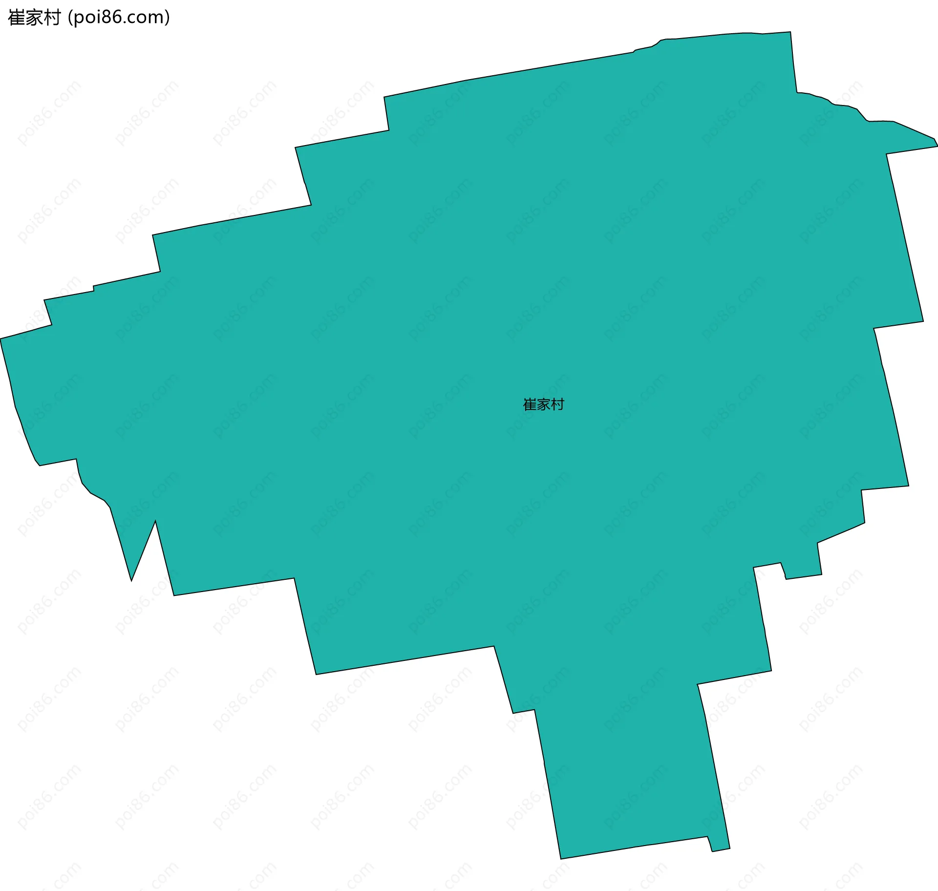 崔家村边界地图
