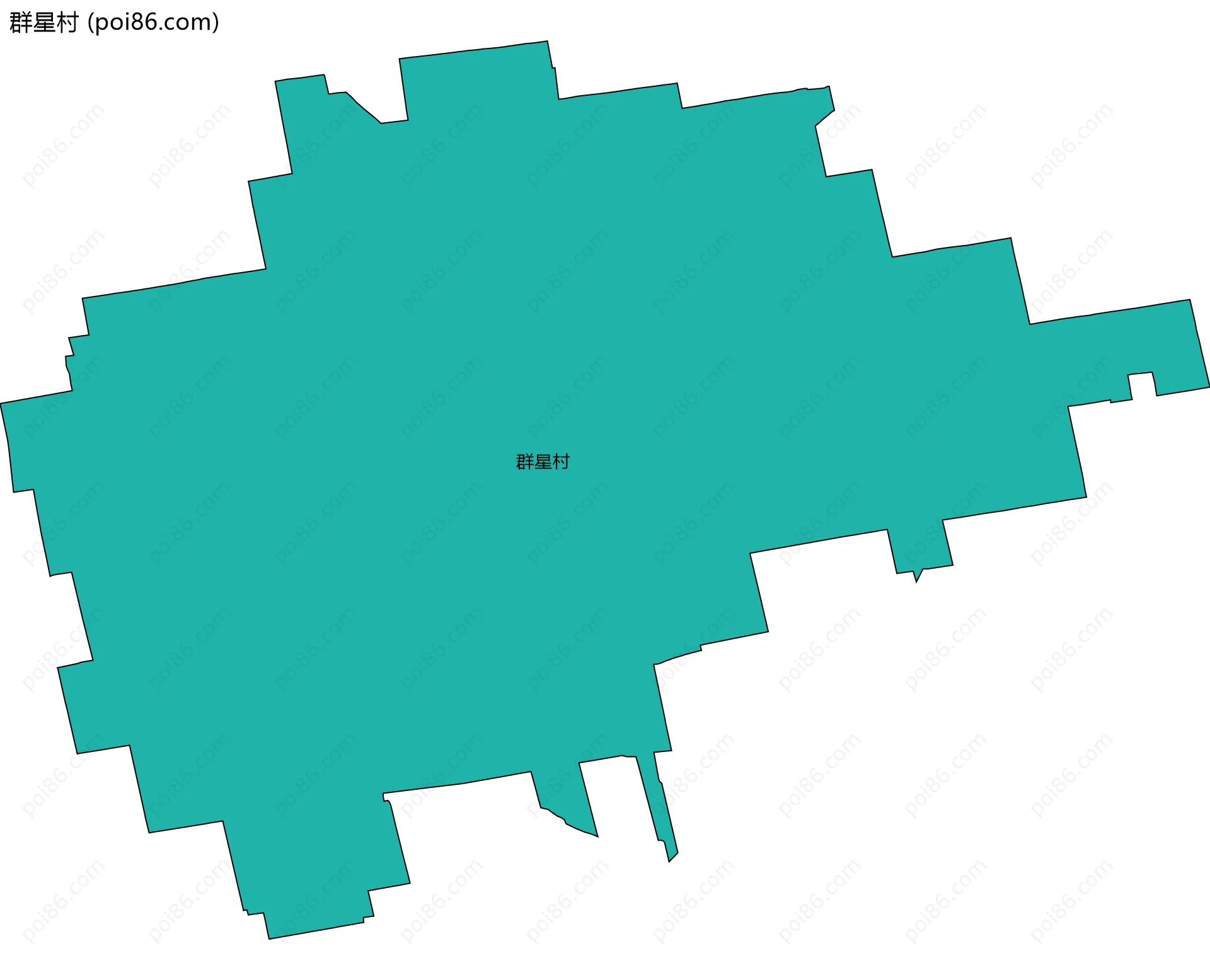 群星村边界地图
