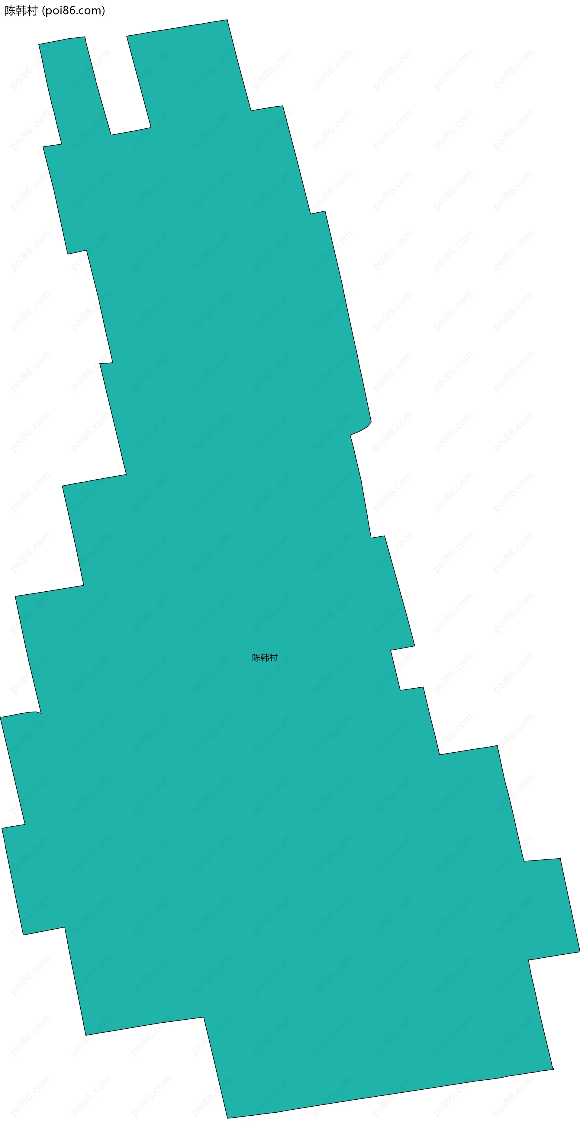 陈韩村边界地图