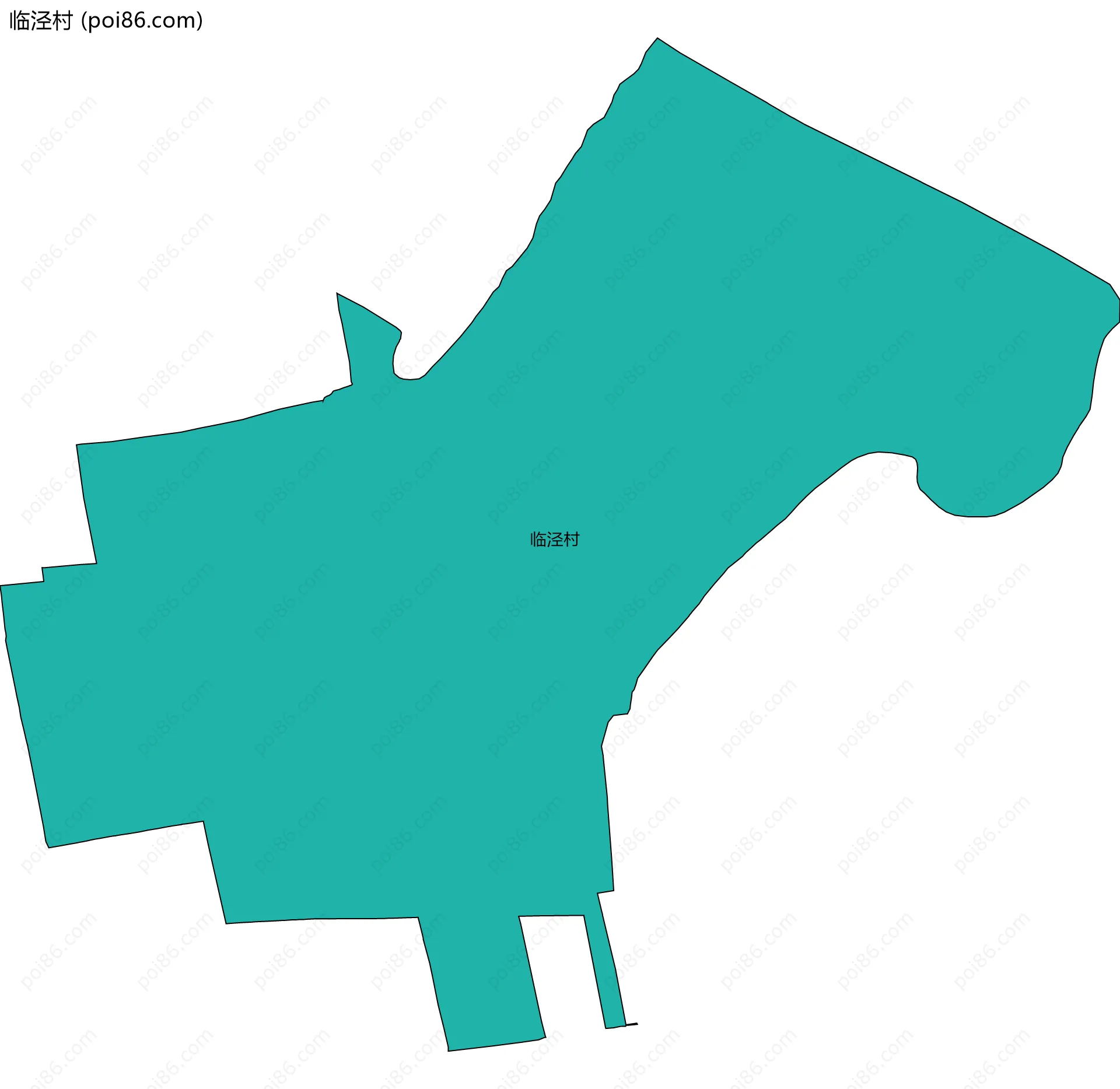 临泾村边界地图