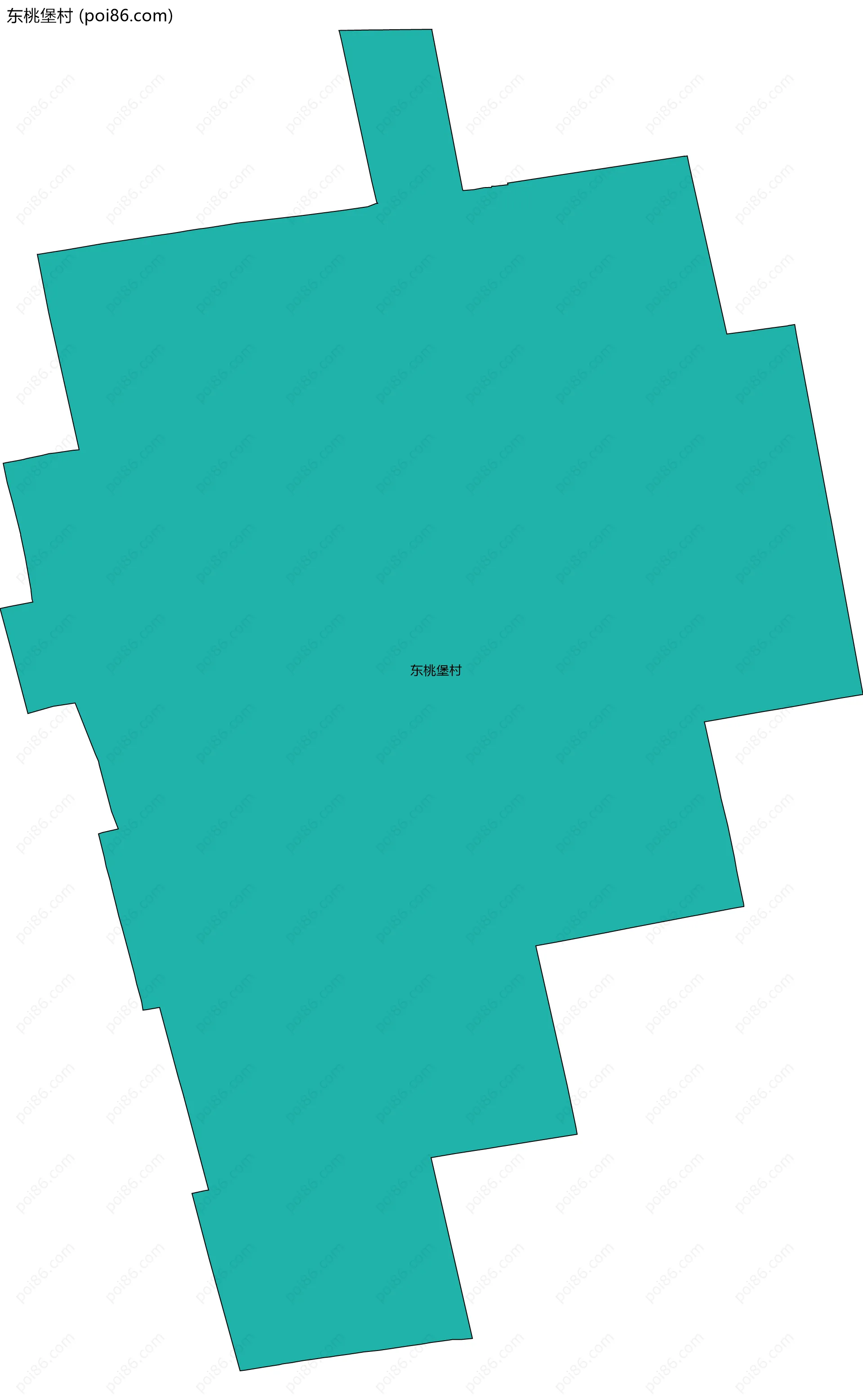 东桃堡村边界地图