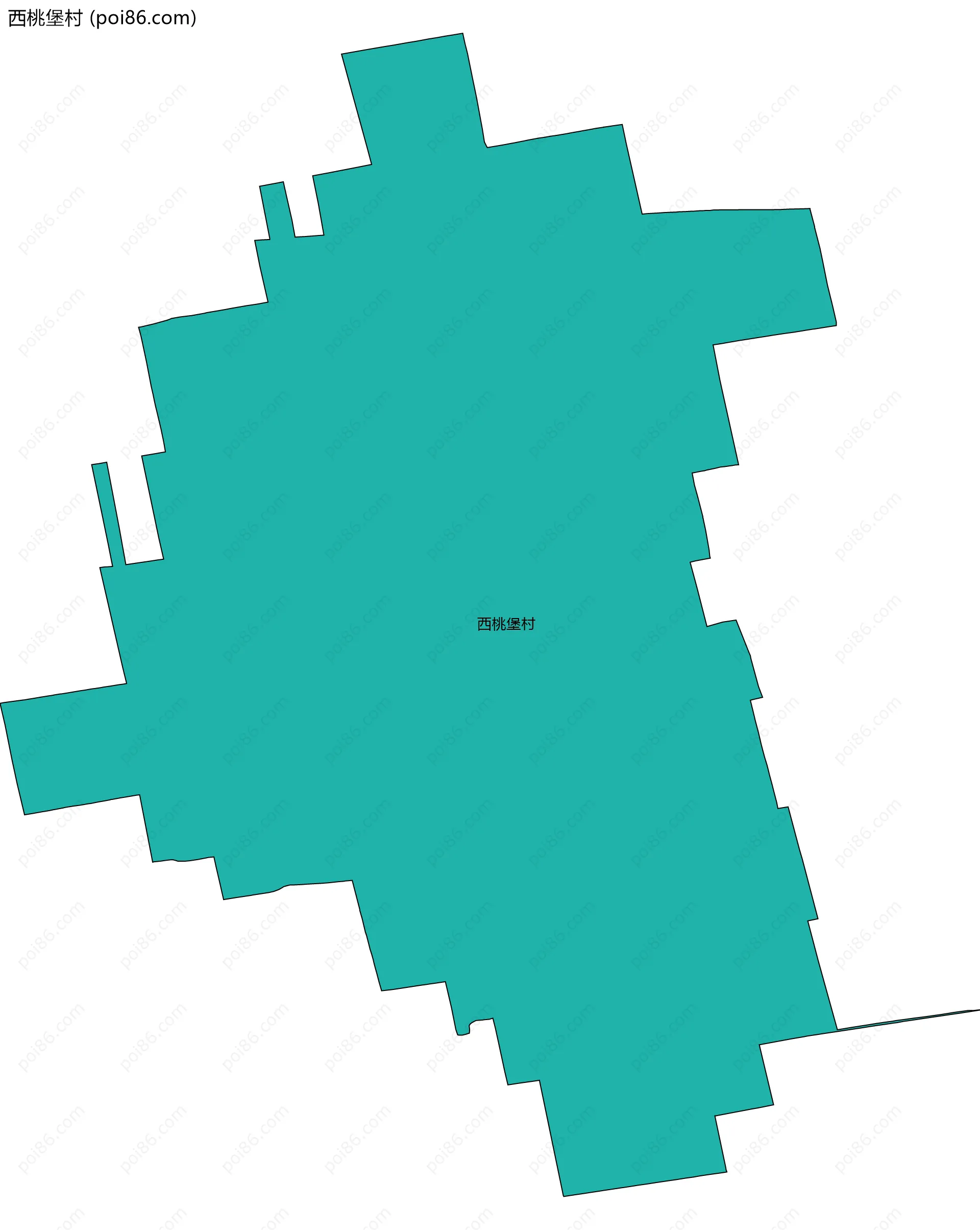西桃堡村边界地图