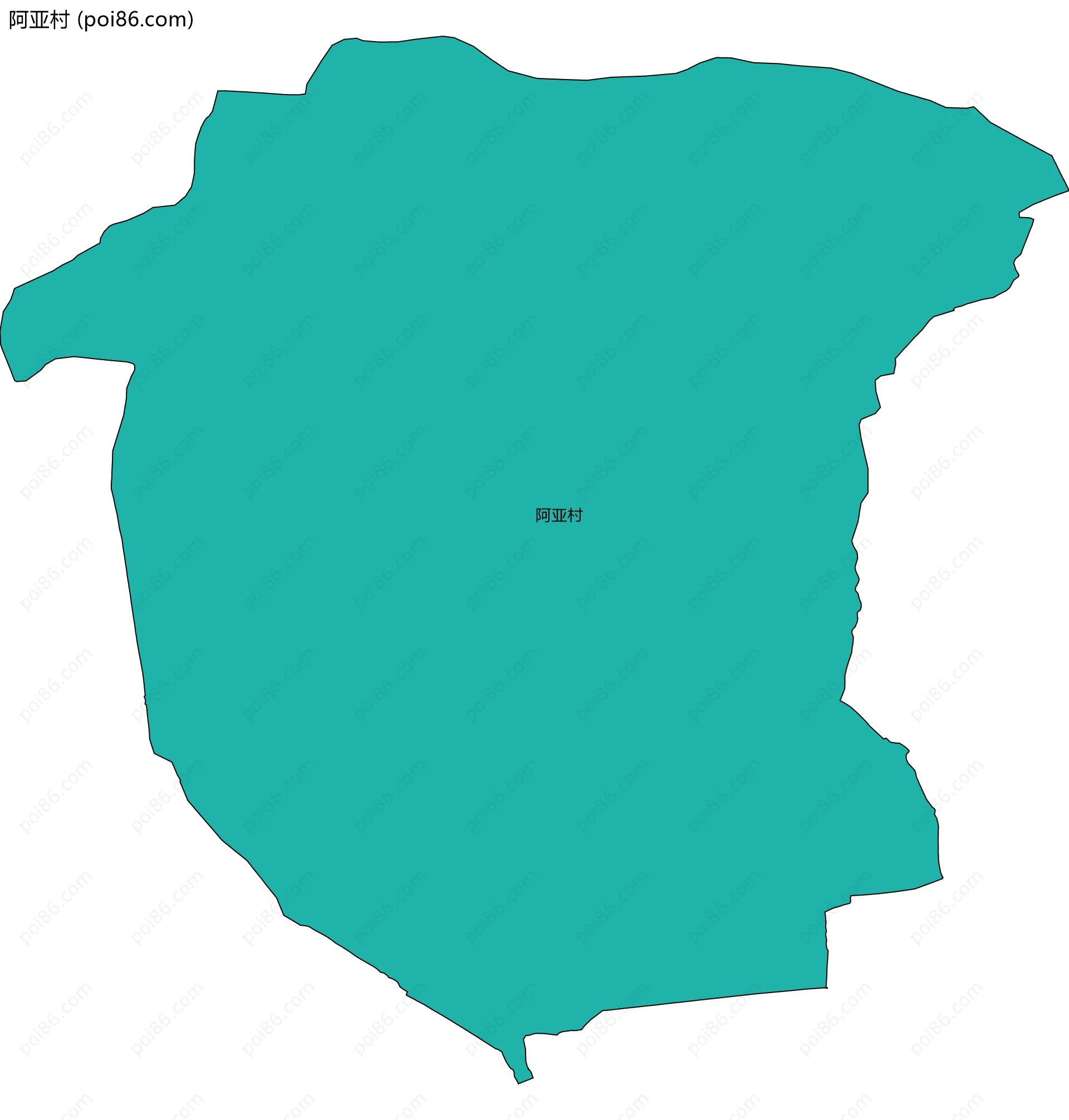阿亚村边界地图