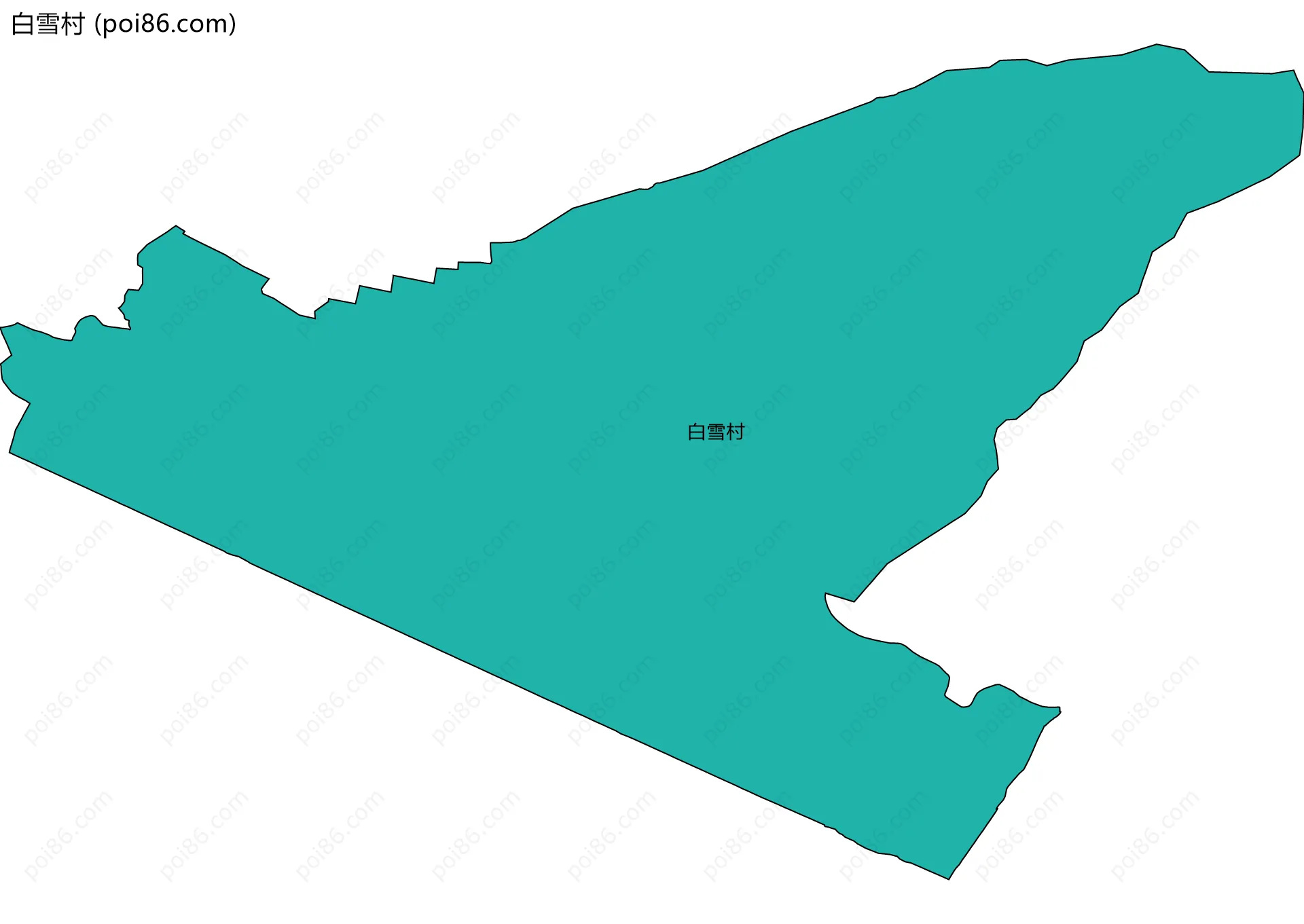 白雪村边界地图