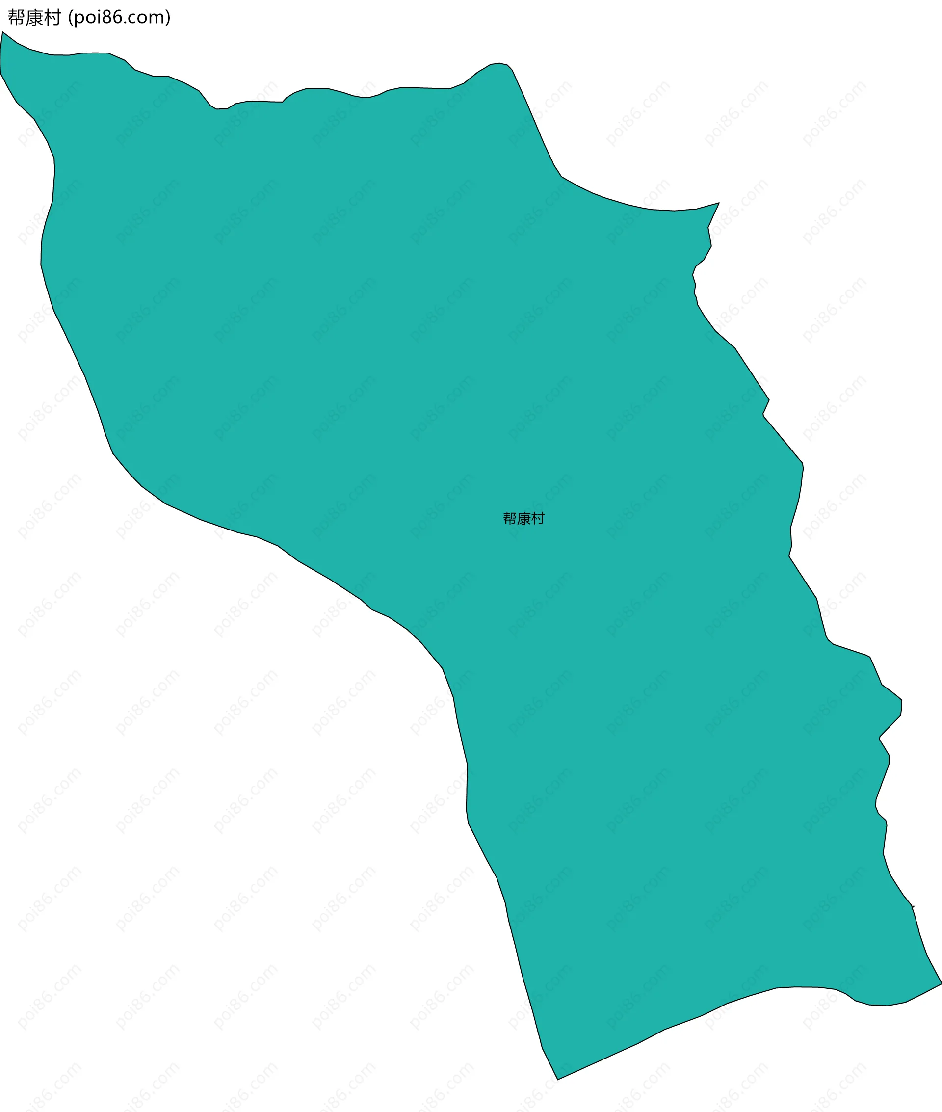帮康村边界地图