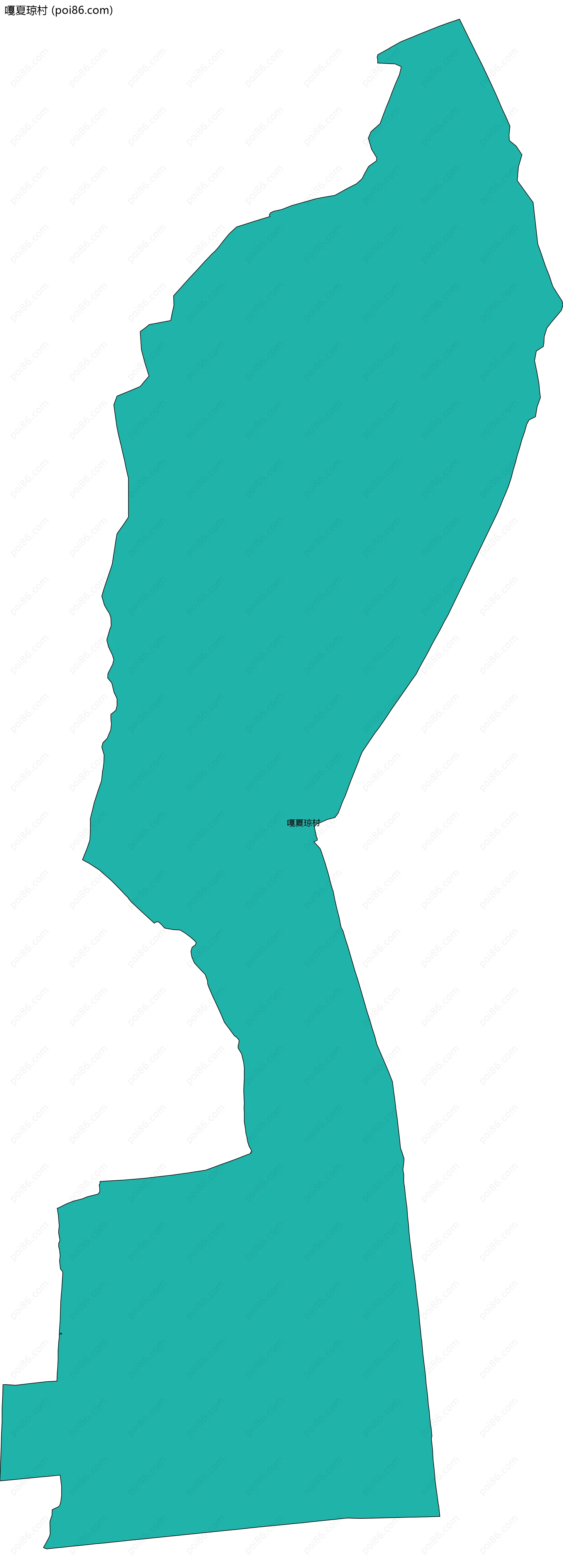 嘎夏琼村边界地图