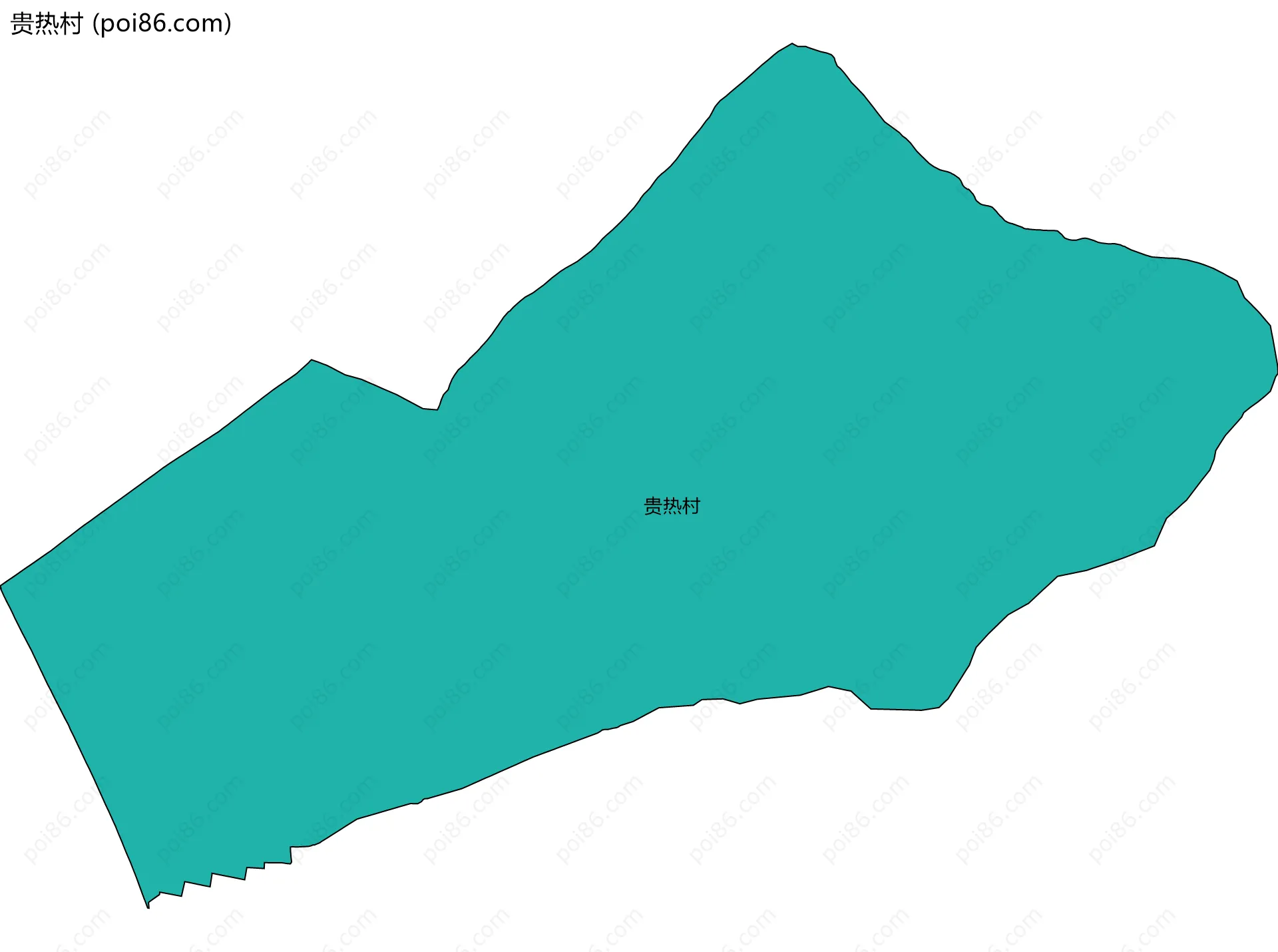 贵热村边界地图