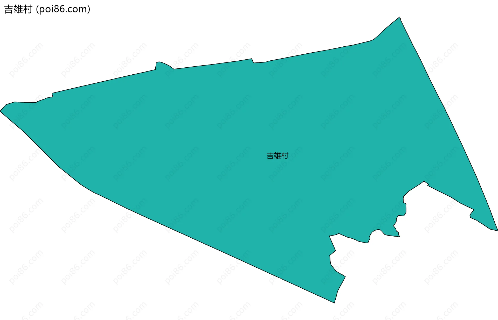 吉雄村边界地图