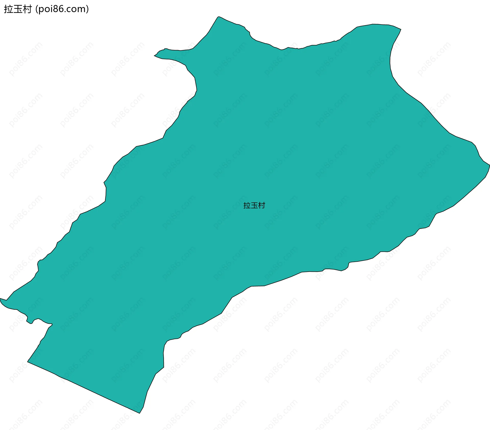 拉玉村边界地图