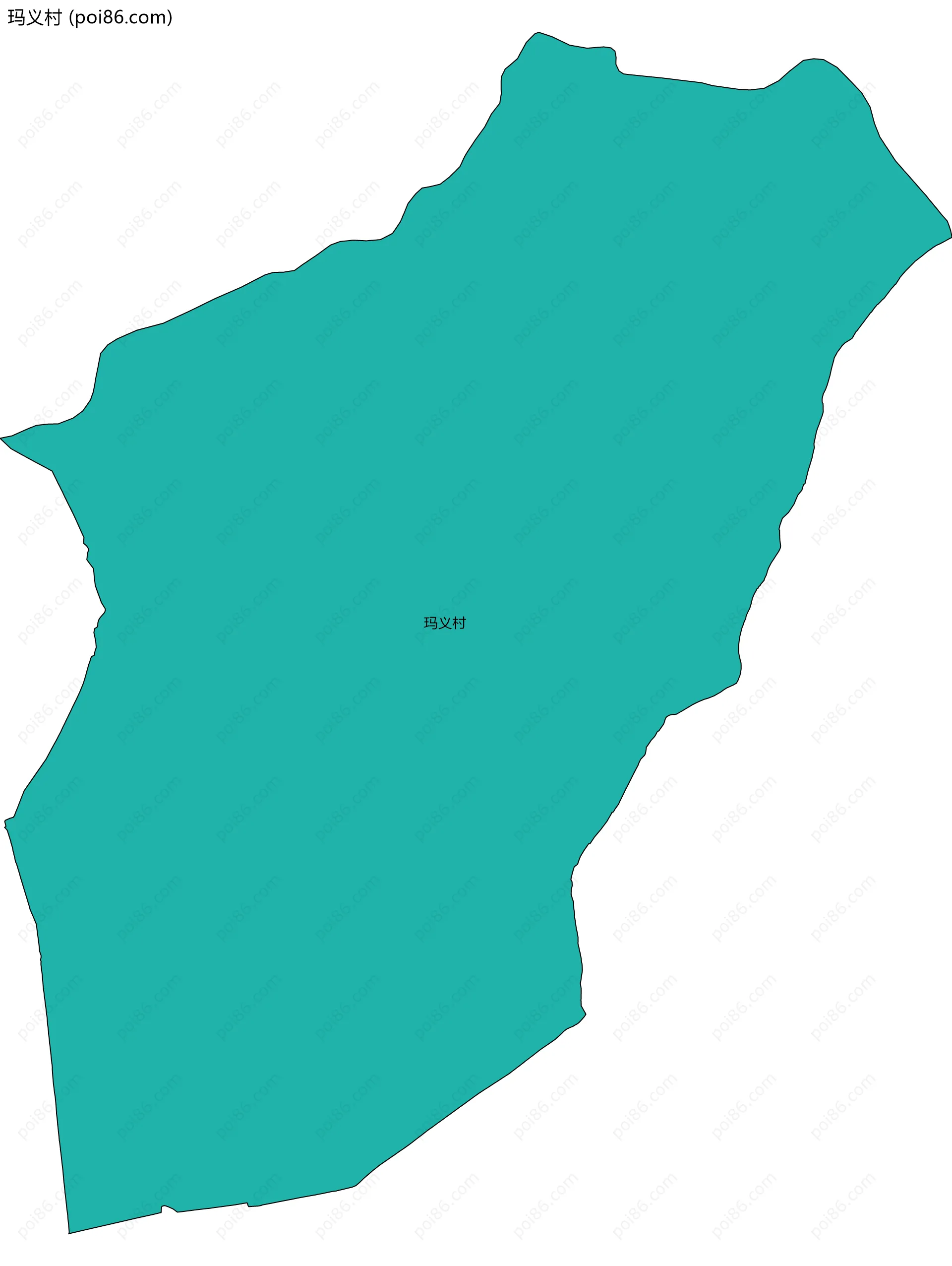 玛义村边界地图