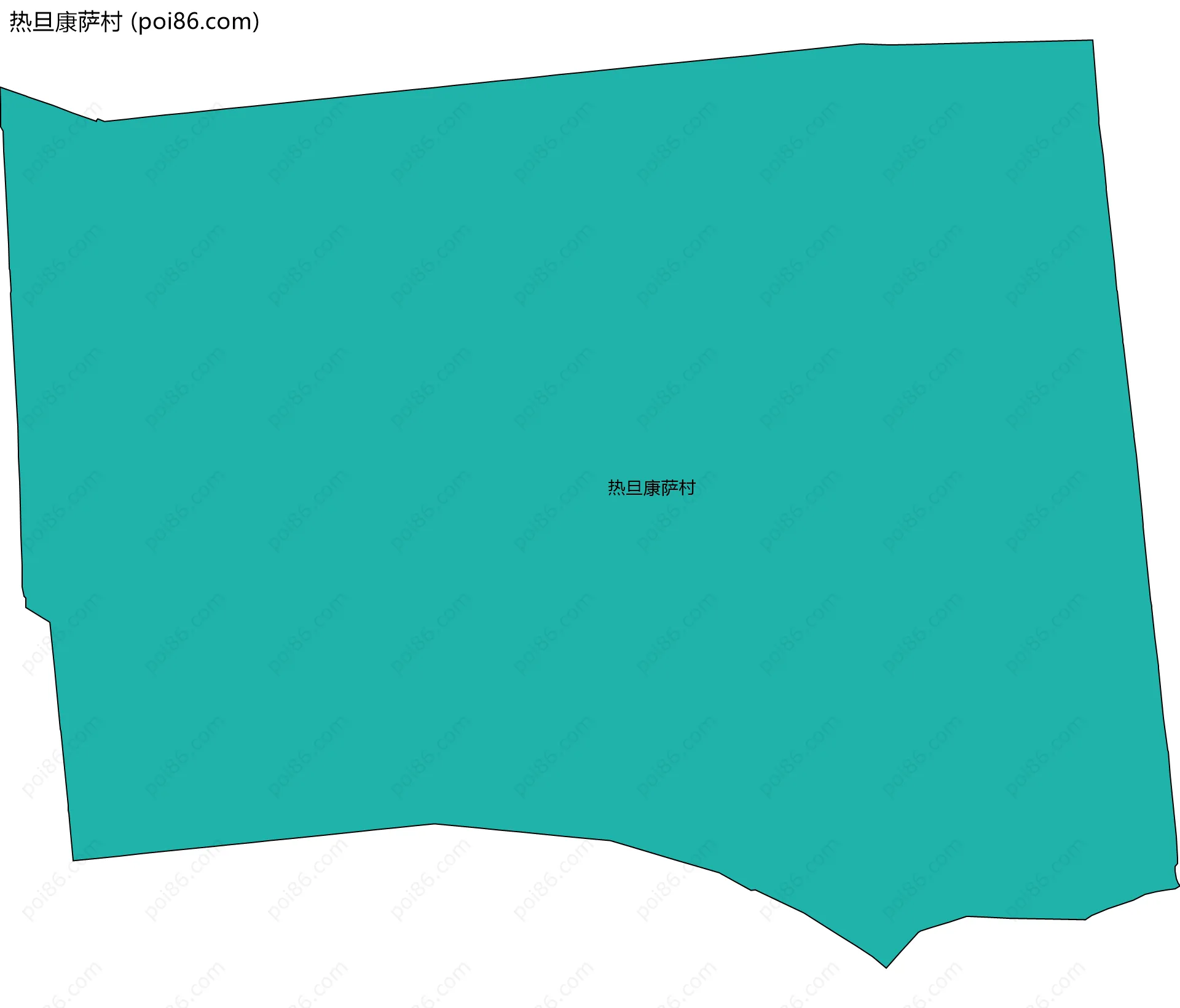 热旦康萨村边界地图