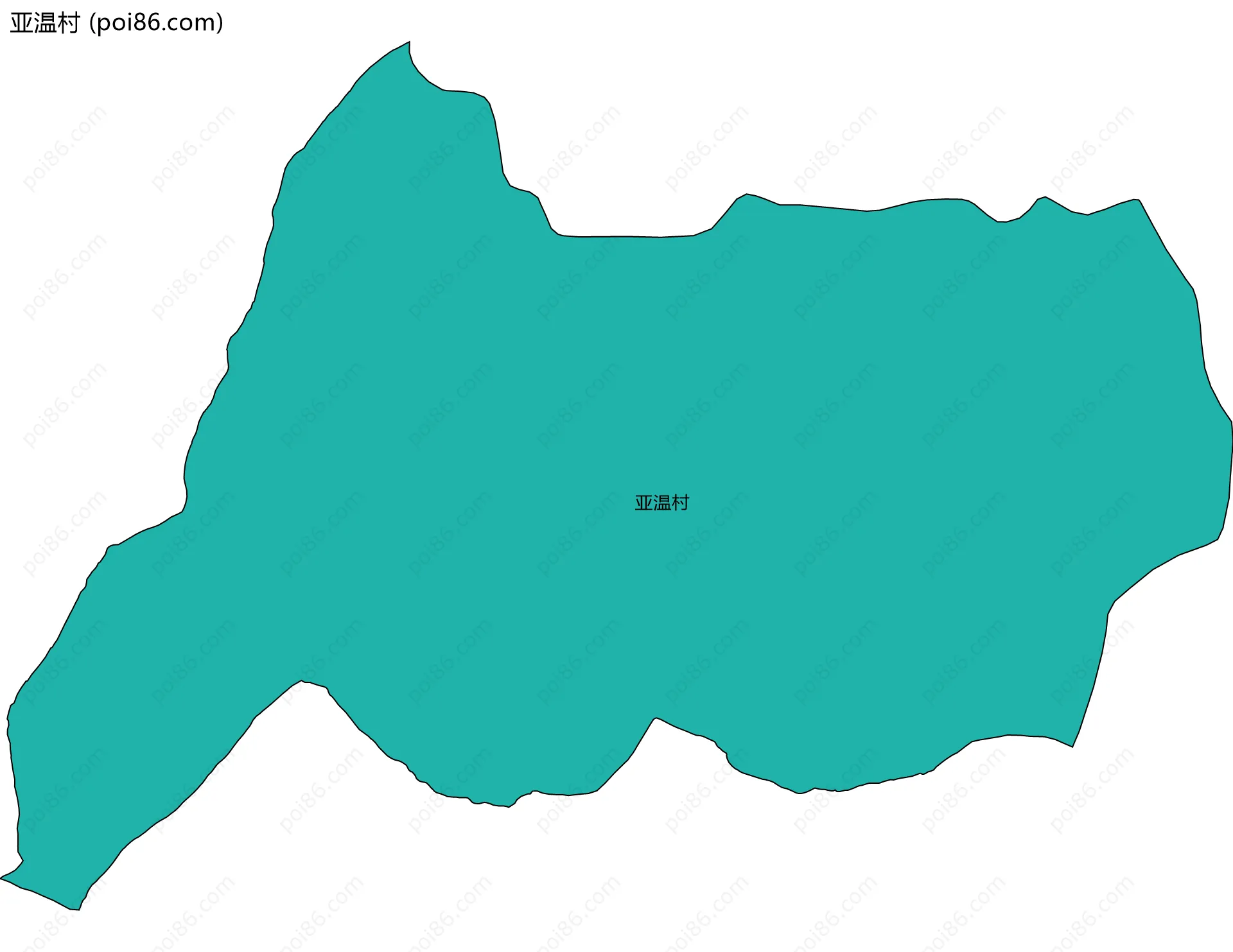 亚温村边界地图