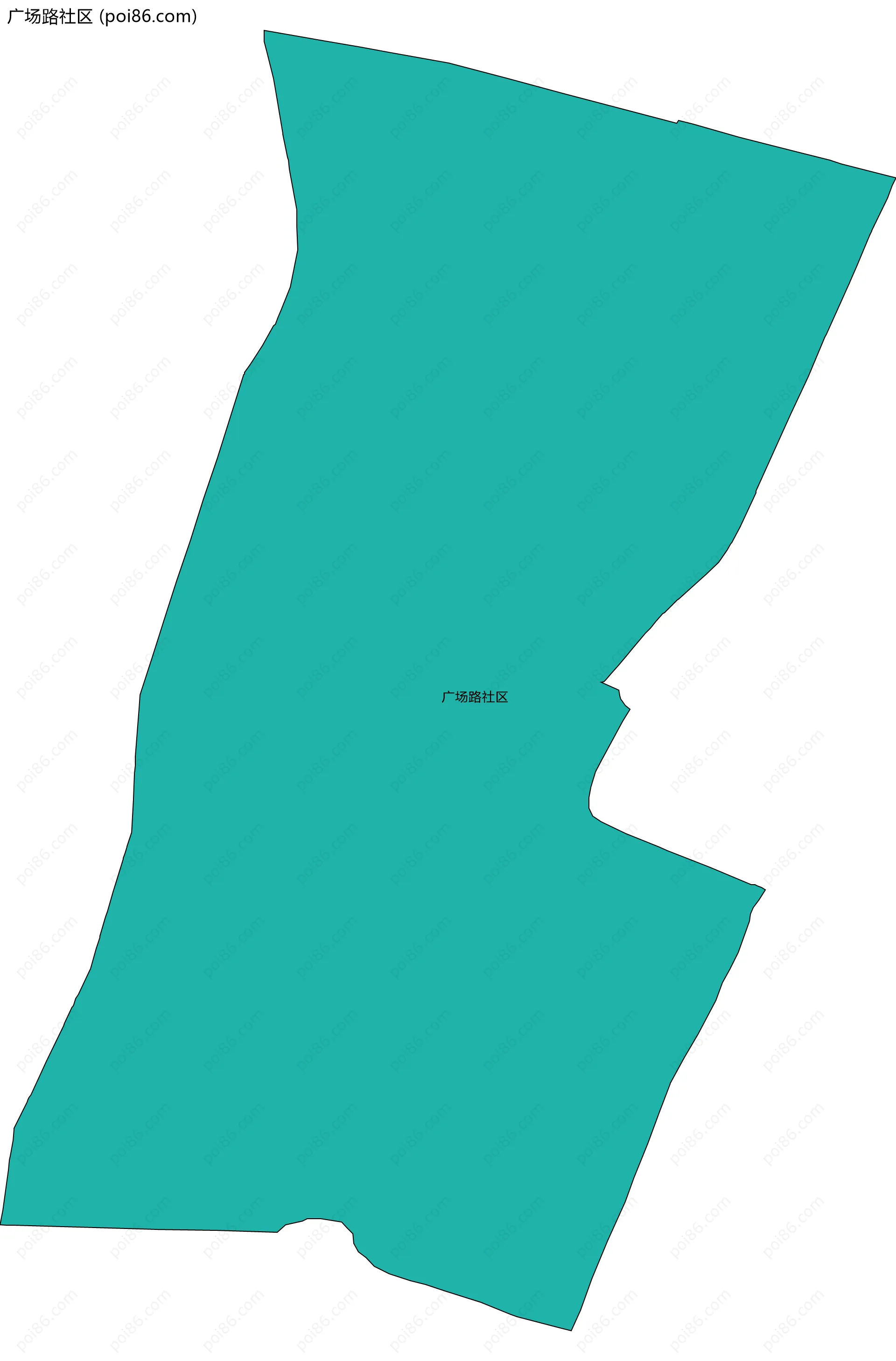 广场路社区边界地图