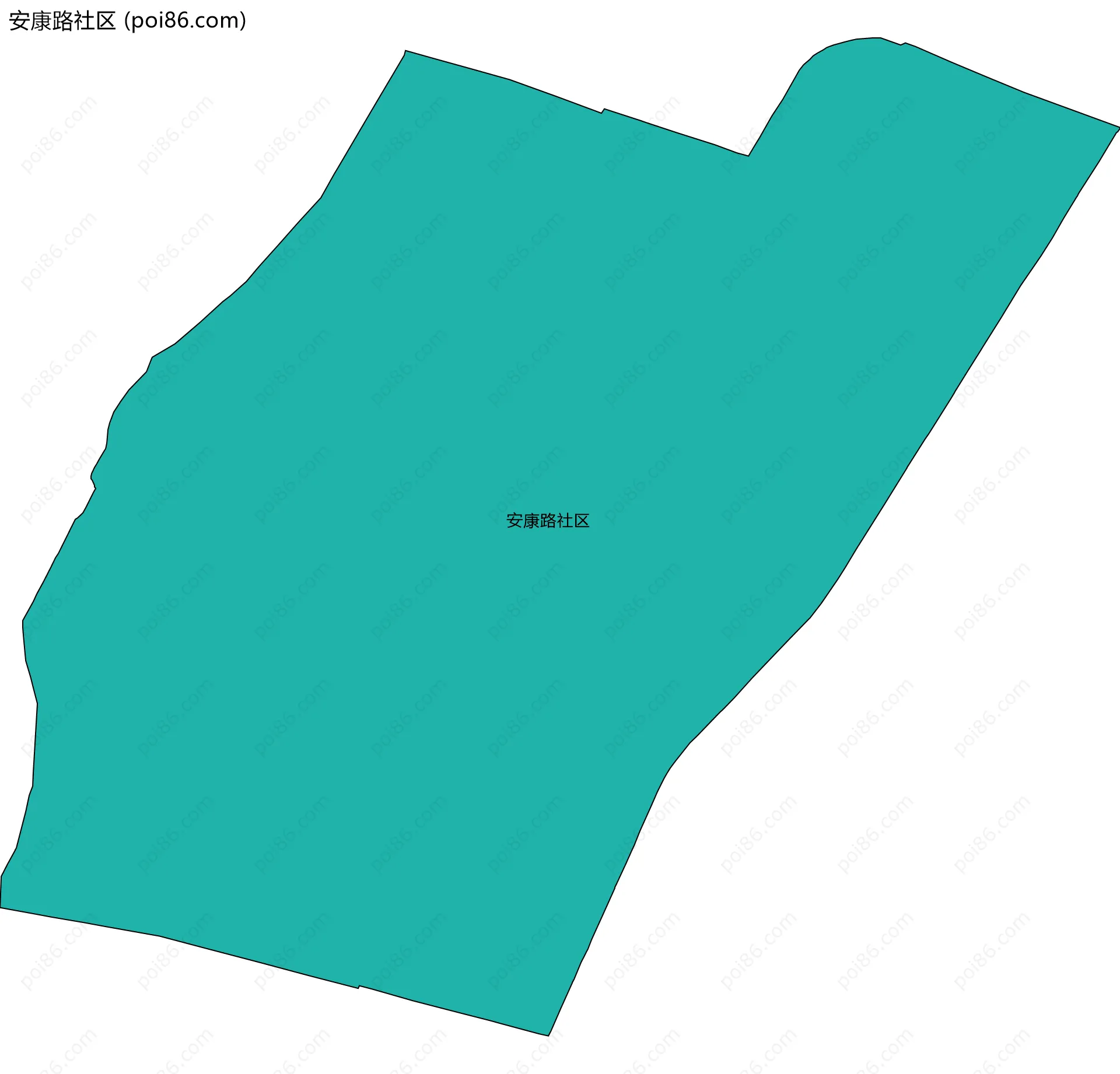 安康路社区边界地图