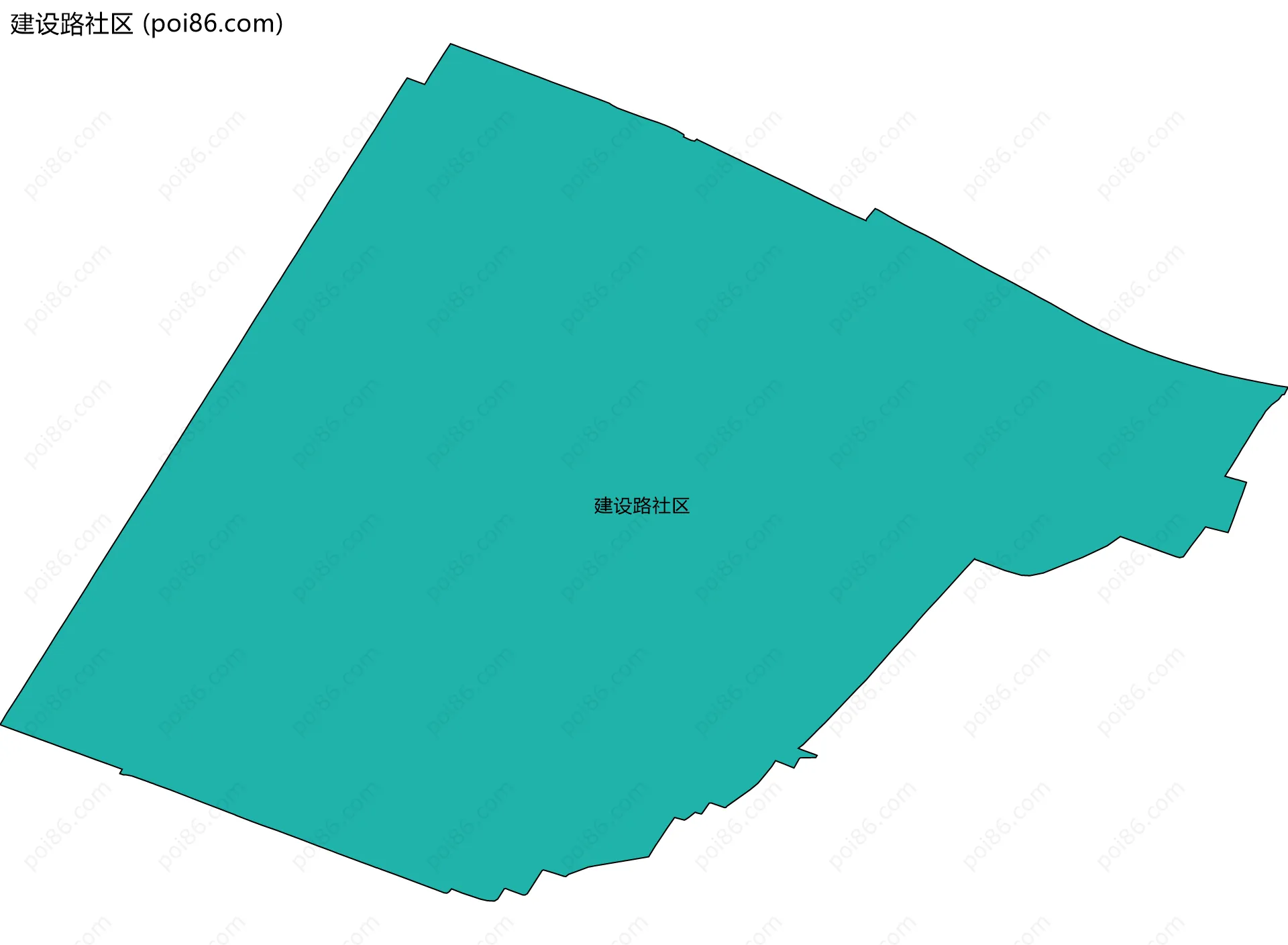 建设路社区边界地图