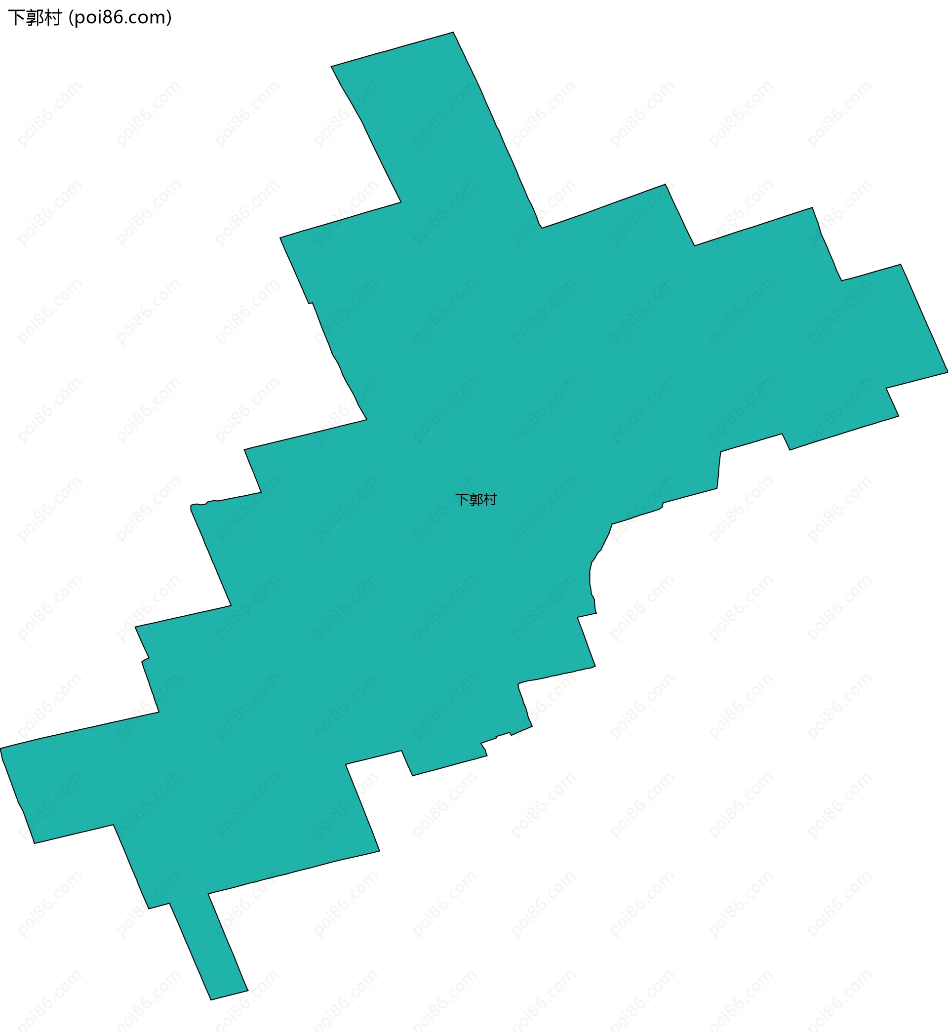 下郭村边界地图