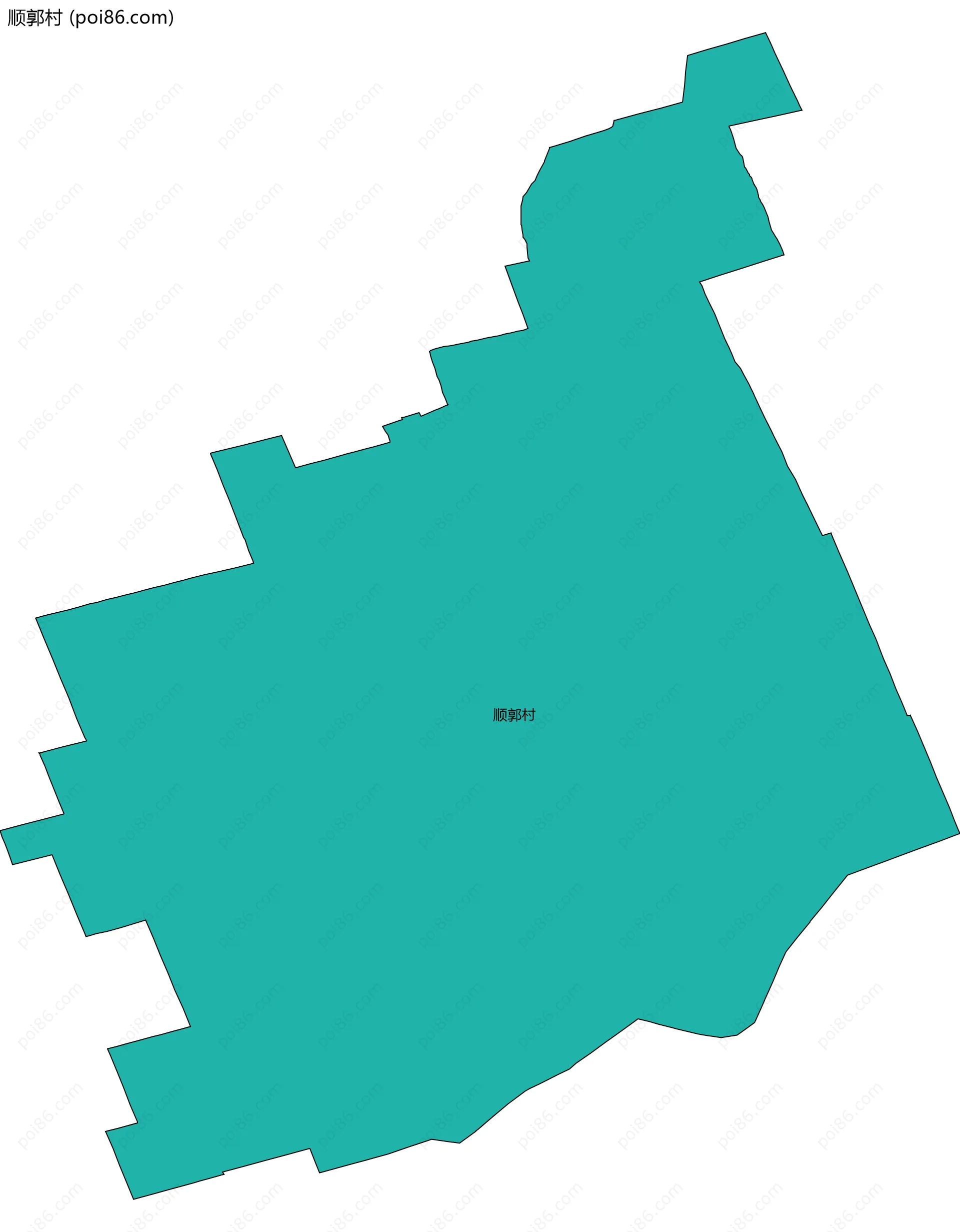 顺郭村边界地图