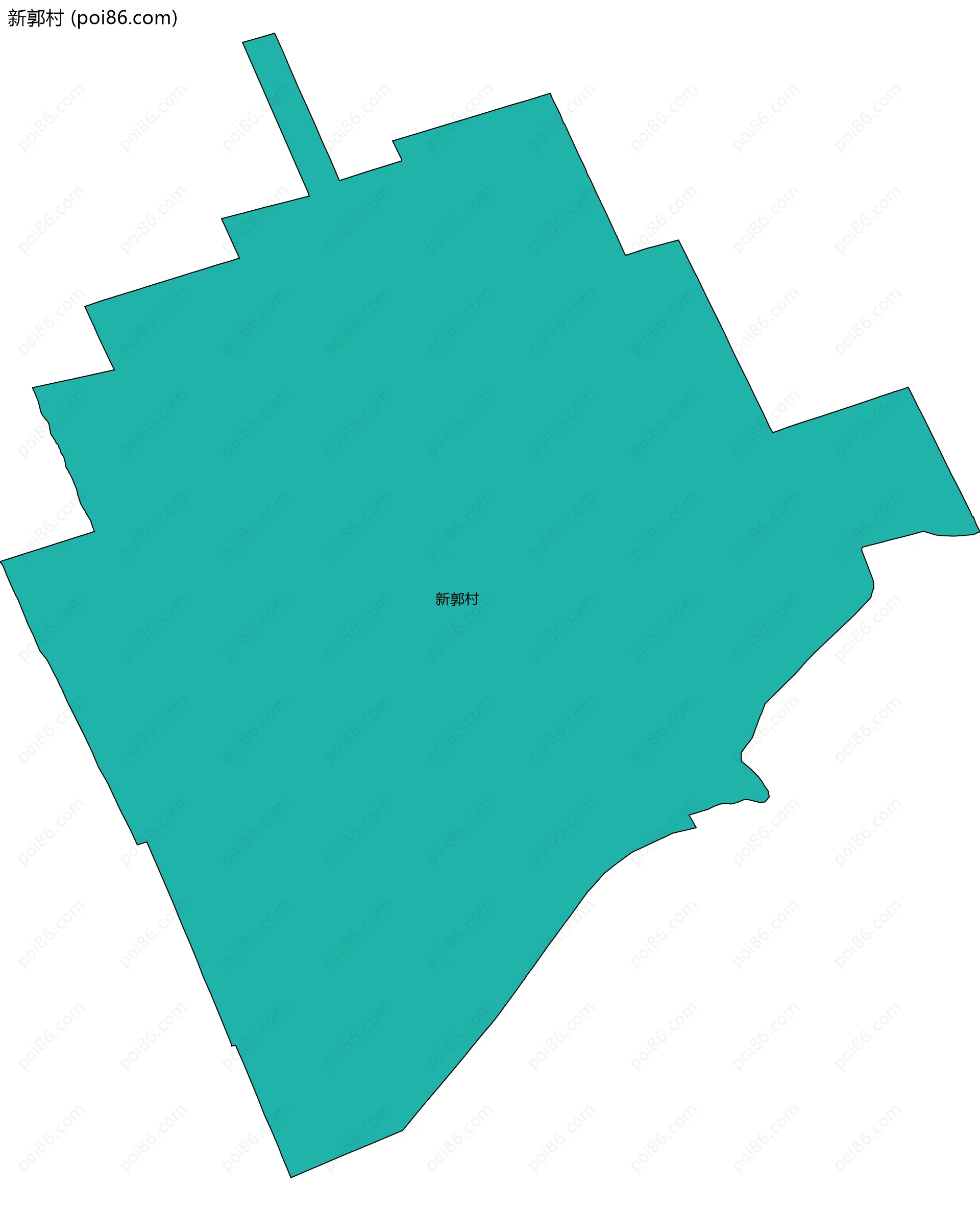 新郭村边界地图