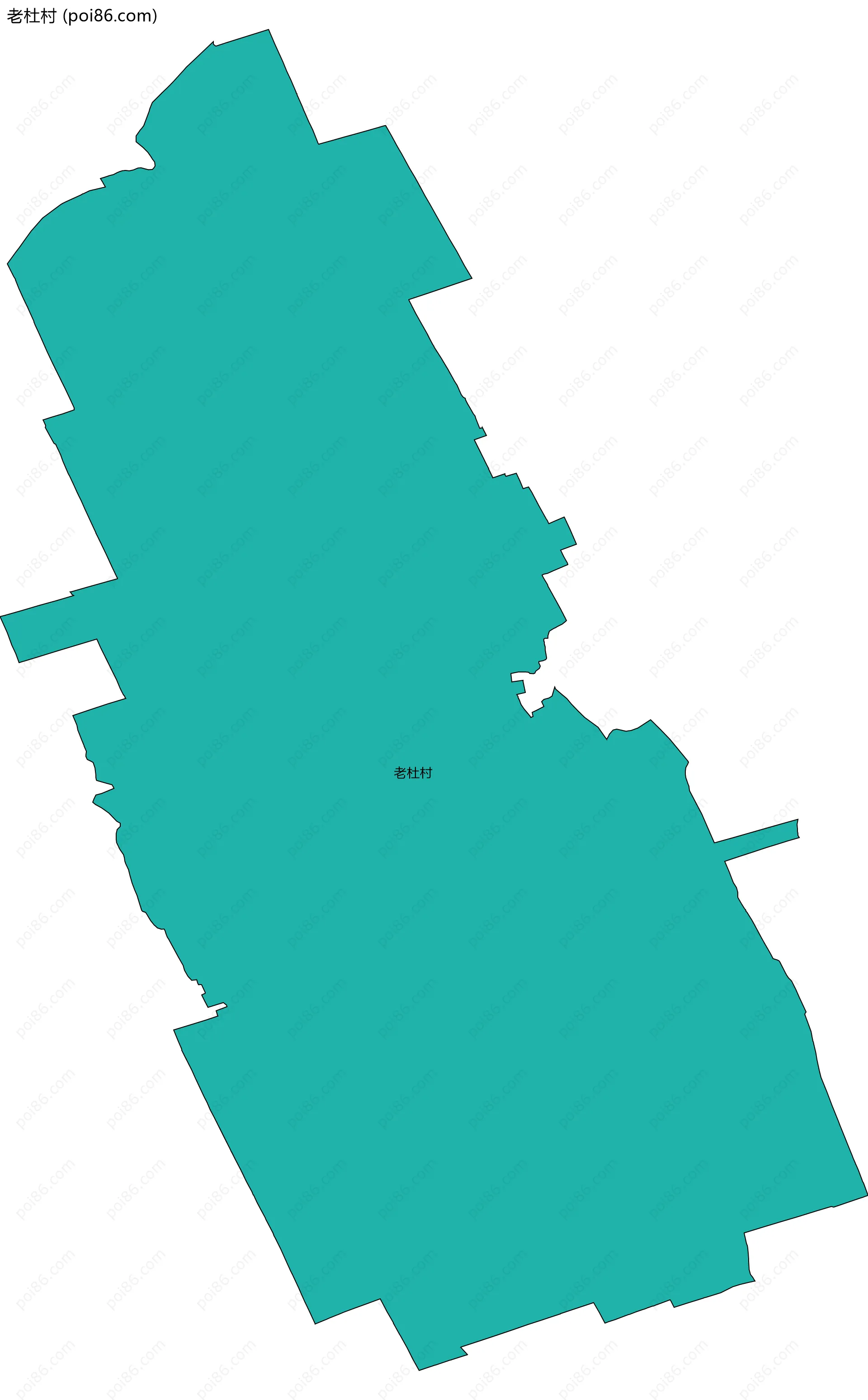 老杜村边界地图