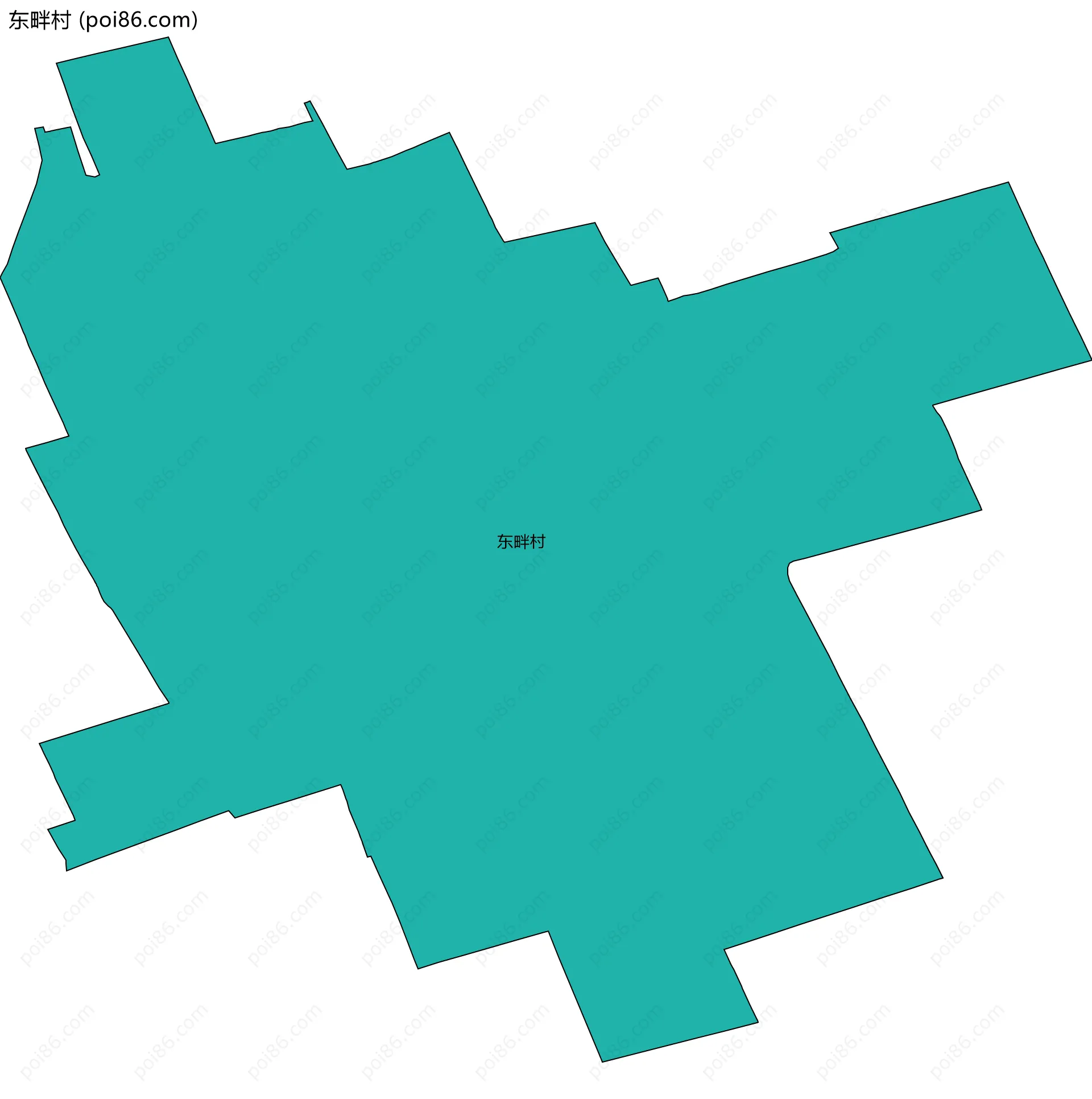 东畔村边界地图