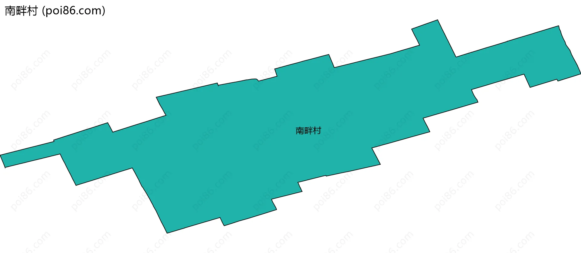 南畔村边界地图