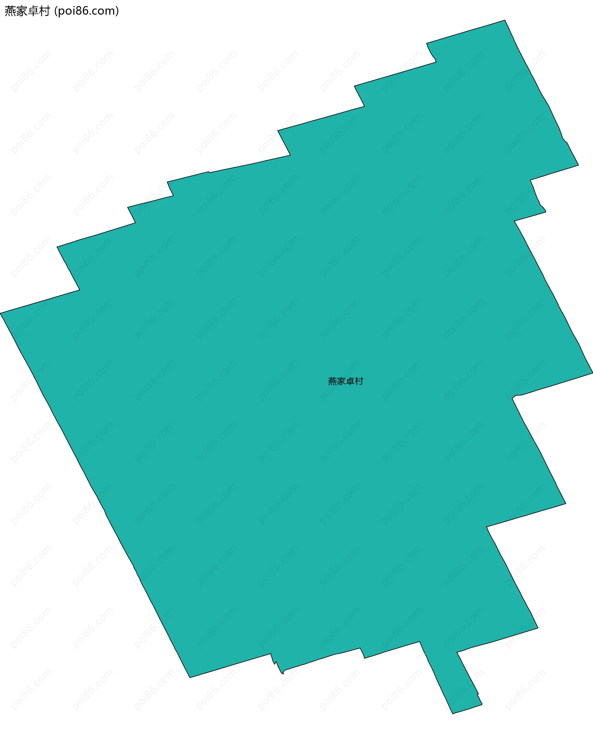 燕家卓村边界地图