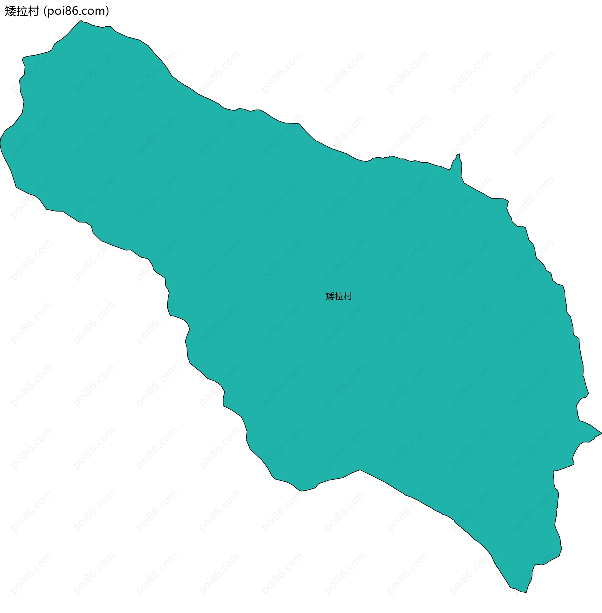 矮拉村边界地图