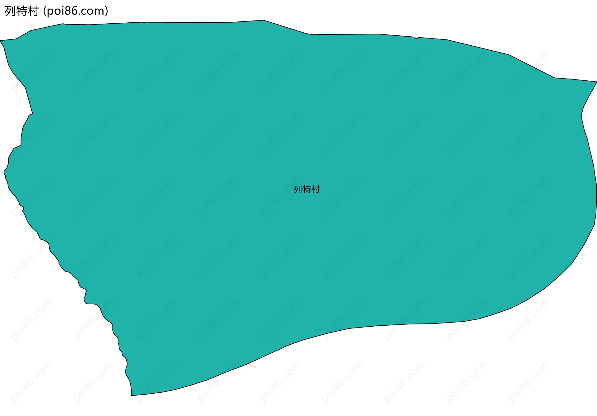 列特村边界地图