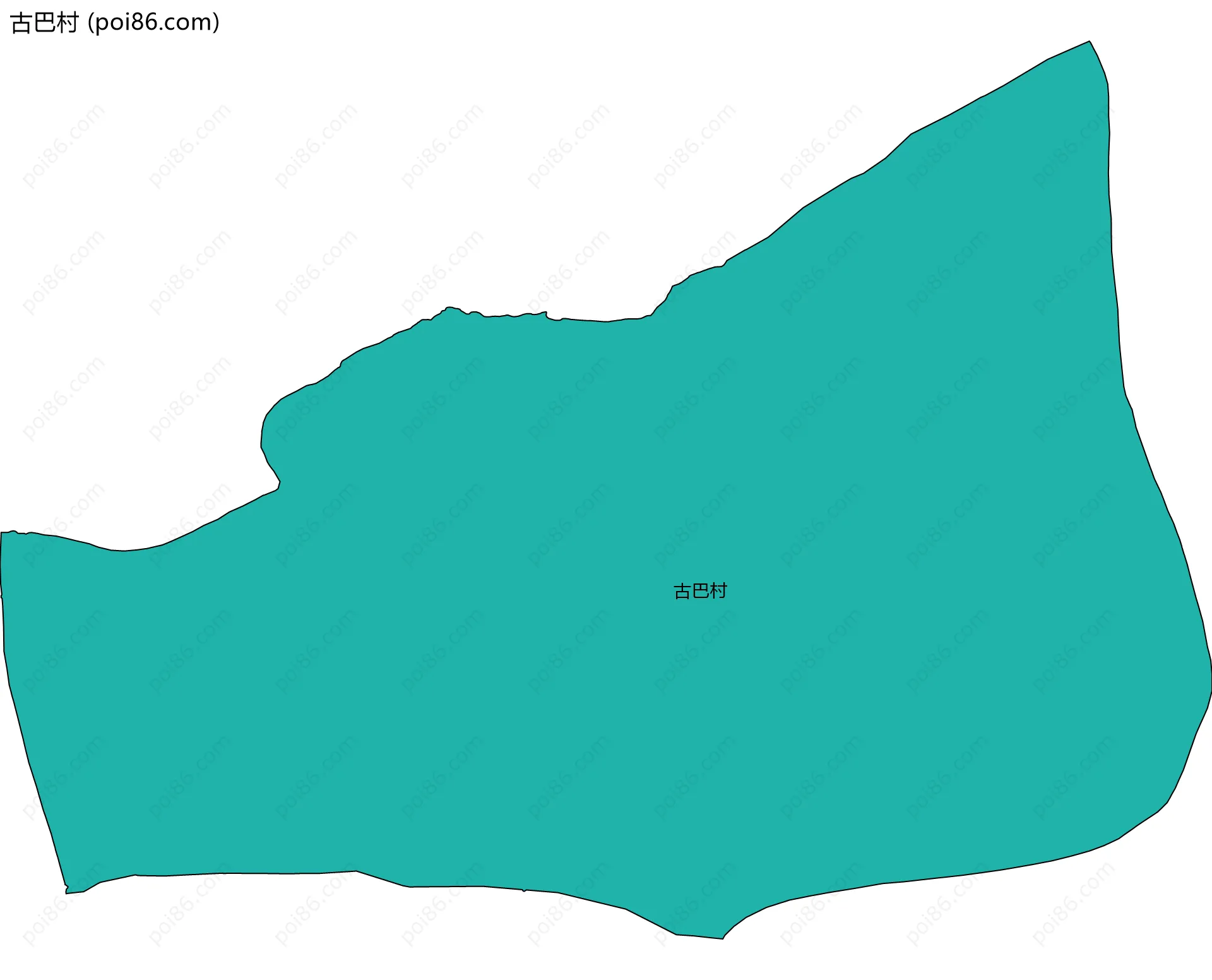 古巴村边界地图