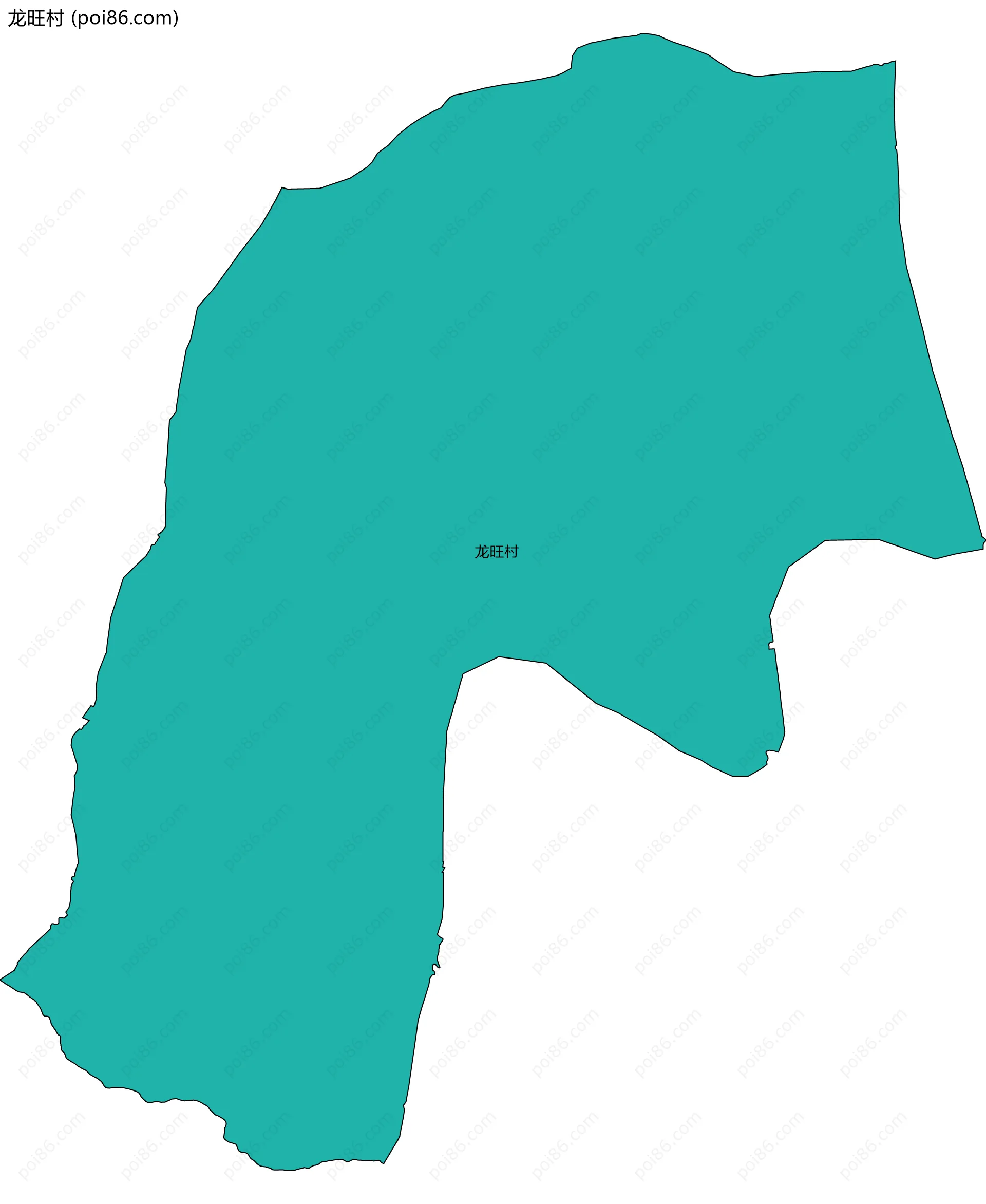 龙旺村边界地图