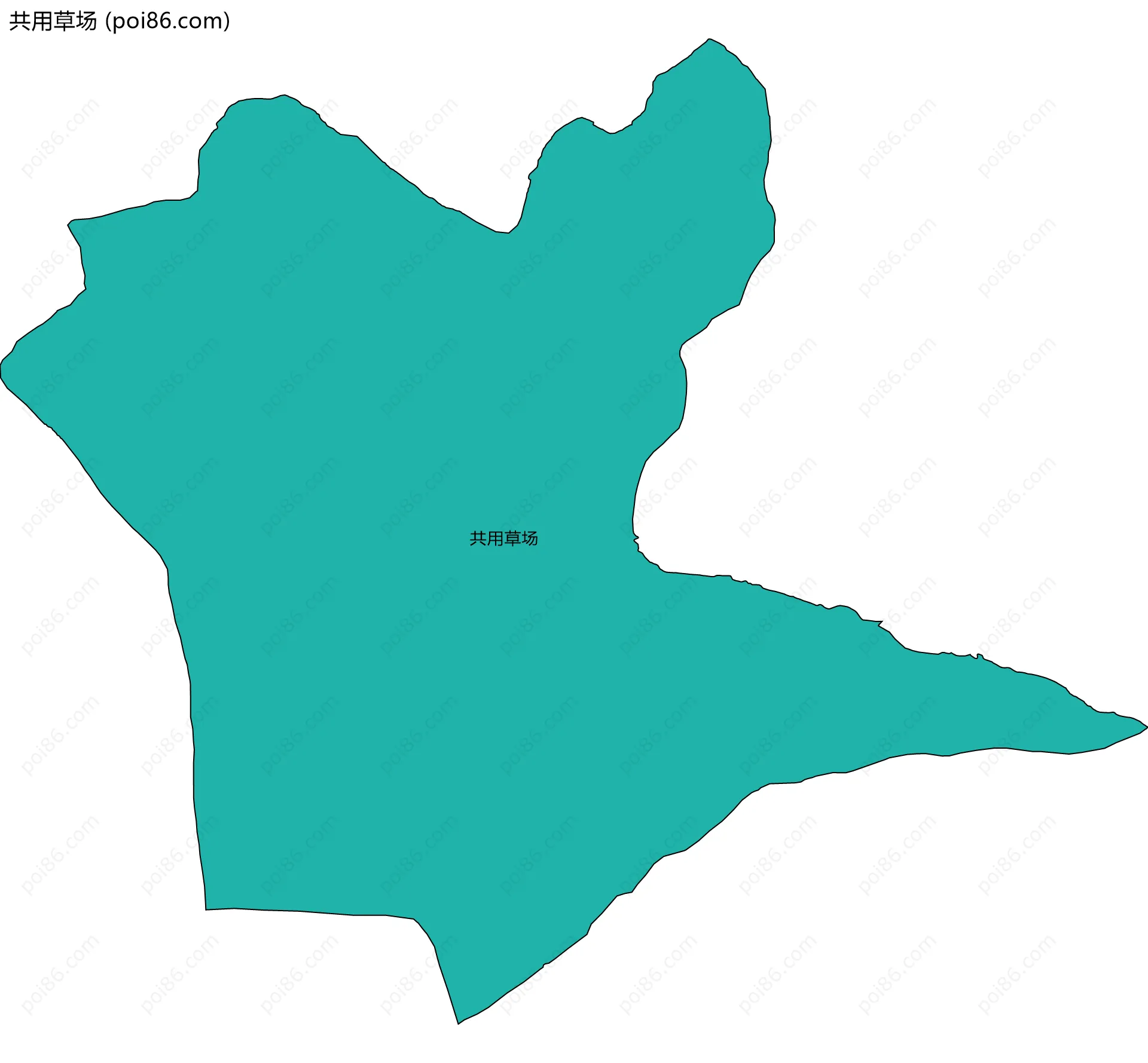 共用草场边界地图