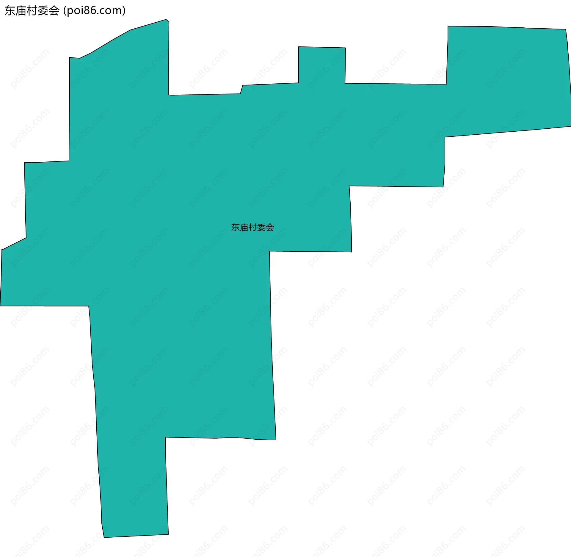 东庙村委会边界地图