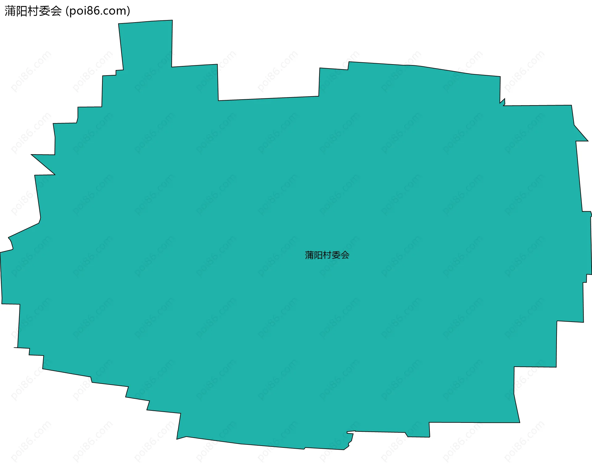 蒲阳村委会边界地图