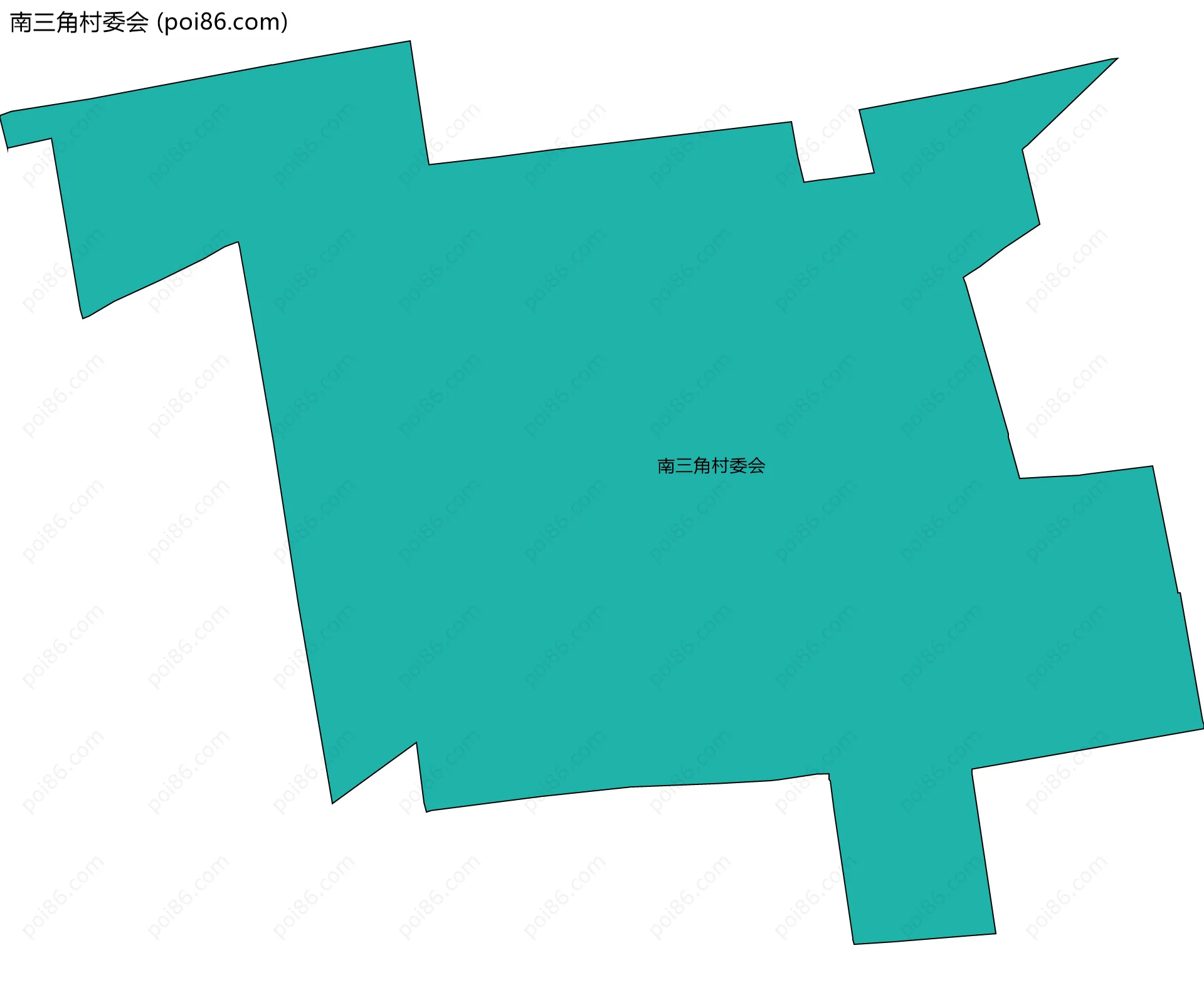 南三角村委会边界地图